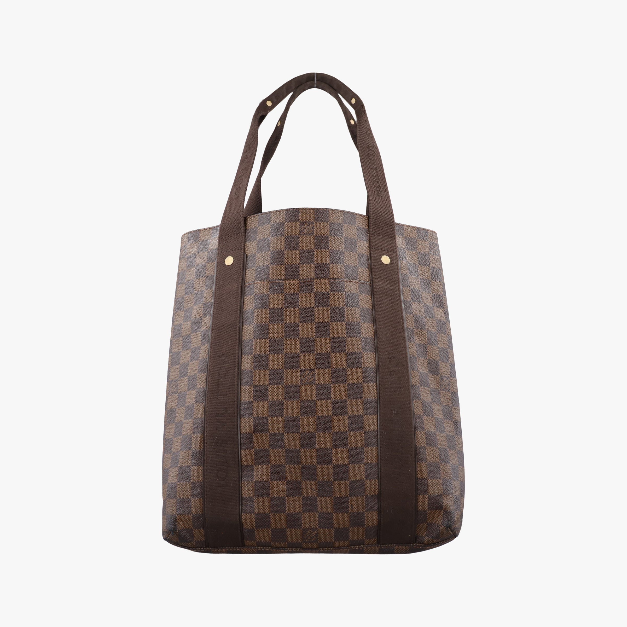 Pre-owned Louis Vuitton Cabas Bobur EBENE Damier Canvas N52006 handbag | stylenewstar