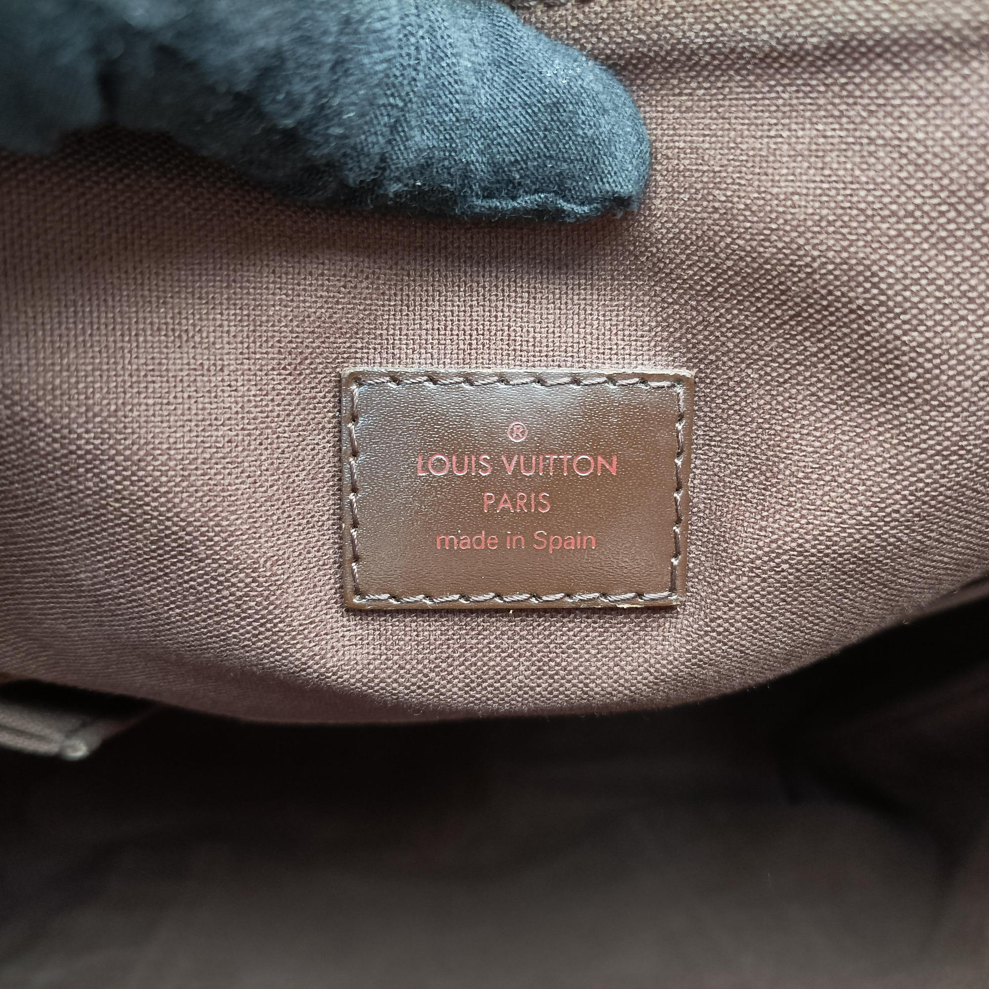 Pre-owned Louis Vuitton Cabas Bobur EBENE Damier Canvas N52006 handbag | stylenewstar
