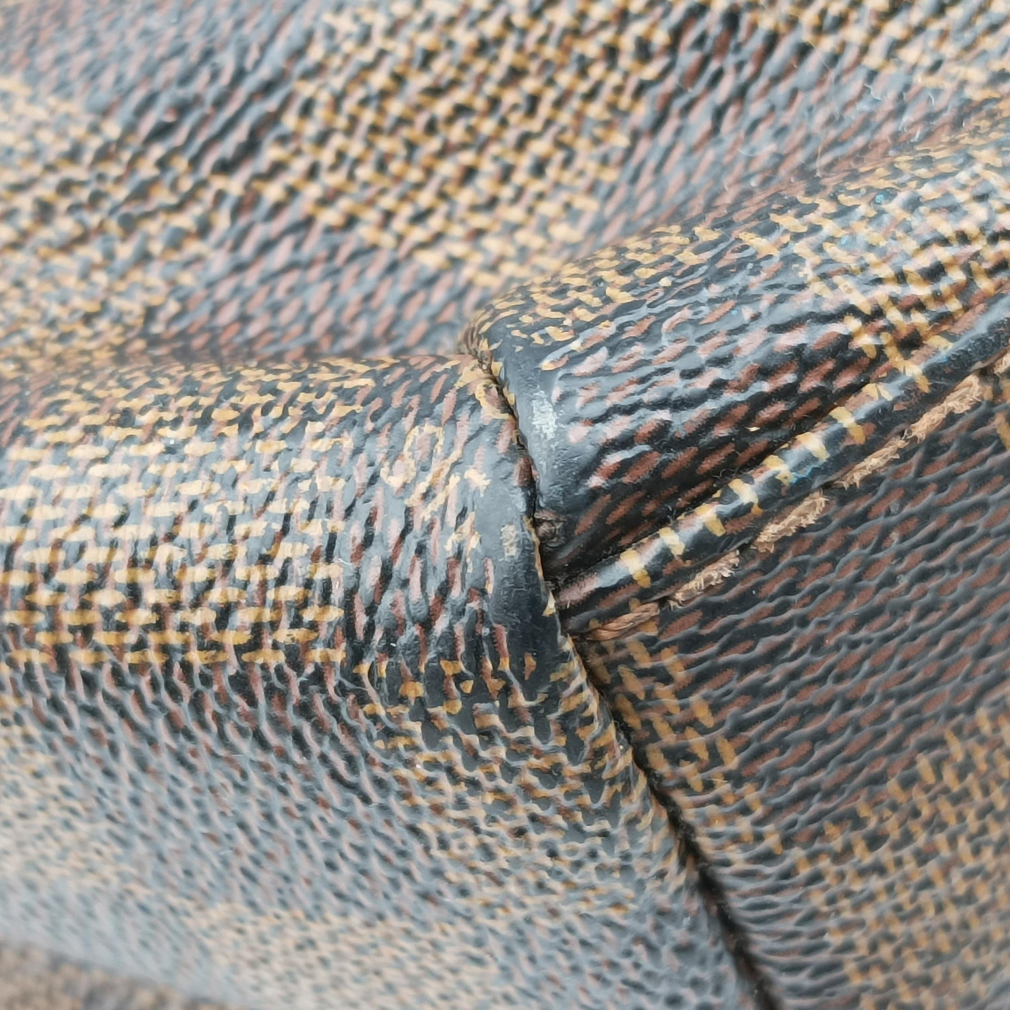 Pre-owned Louis Vuitton Cabas Bobur EBENE Damier Canvas N52006 handbag | stylenewstar