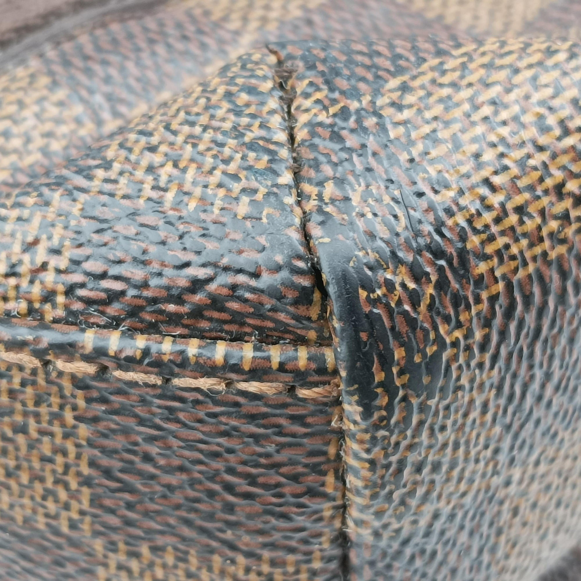 Pre-owned Louis Vuitton Cabas Bobur EBENE Damier Canvas N52006 handbag | stylenewstar
