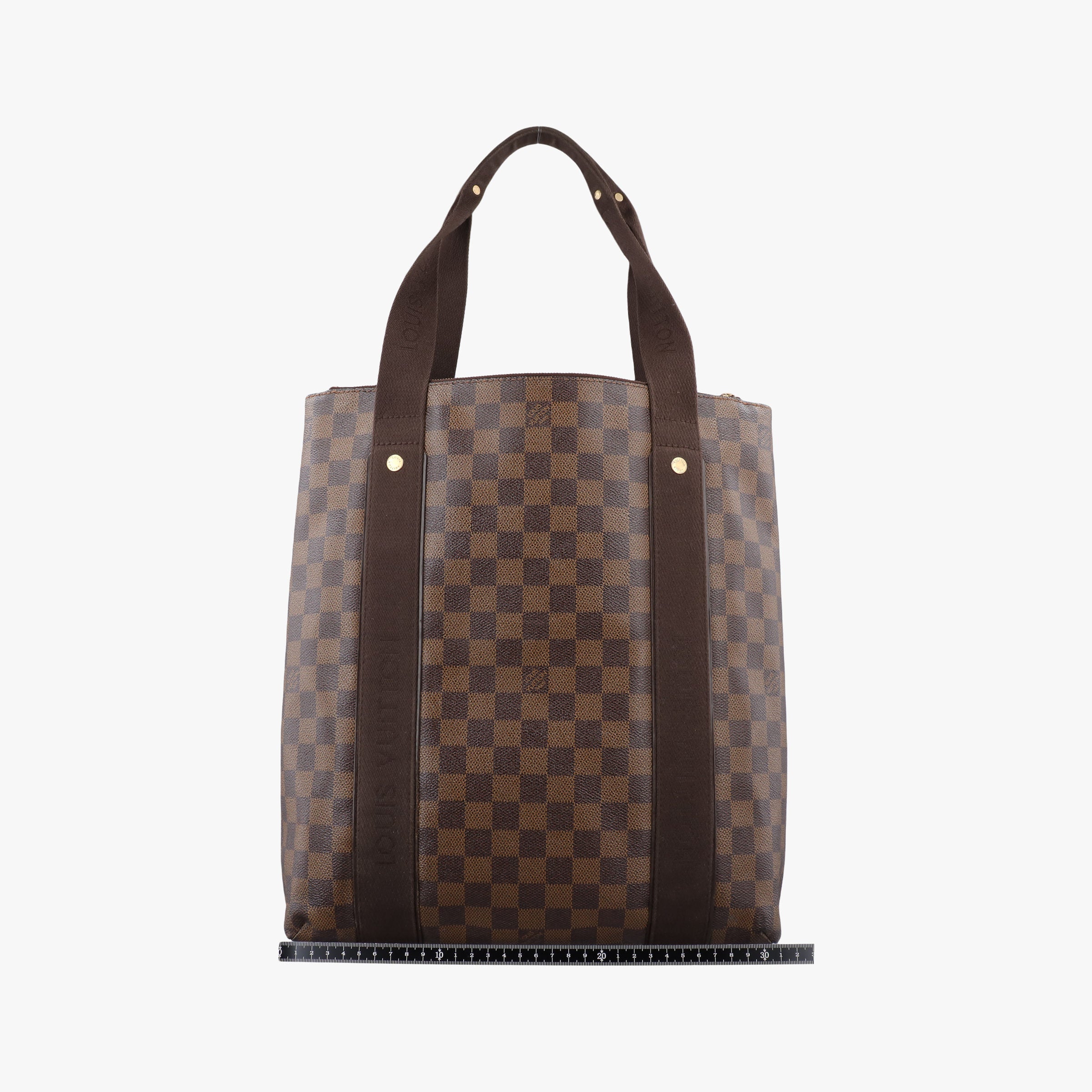 Pre-owned Louis Vuitton Cabas Bobur EBENE Damier Canvas N52006 handbag | stylenewstar