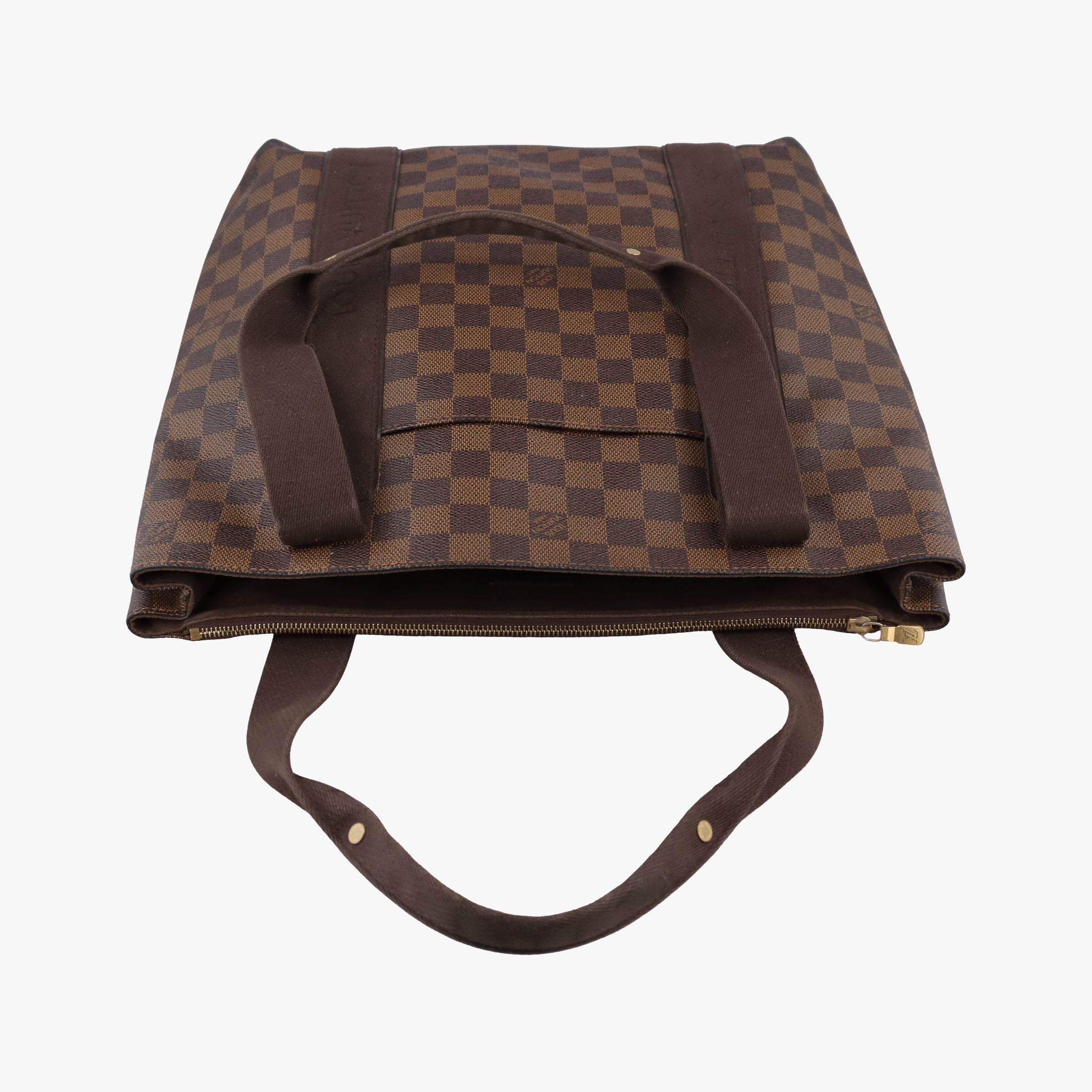 Pre-owned Louis Vuitton Cabas Bobur EBENE Damier Canvas N52006 handbag | stylenewstar
