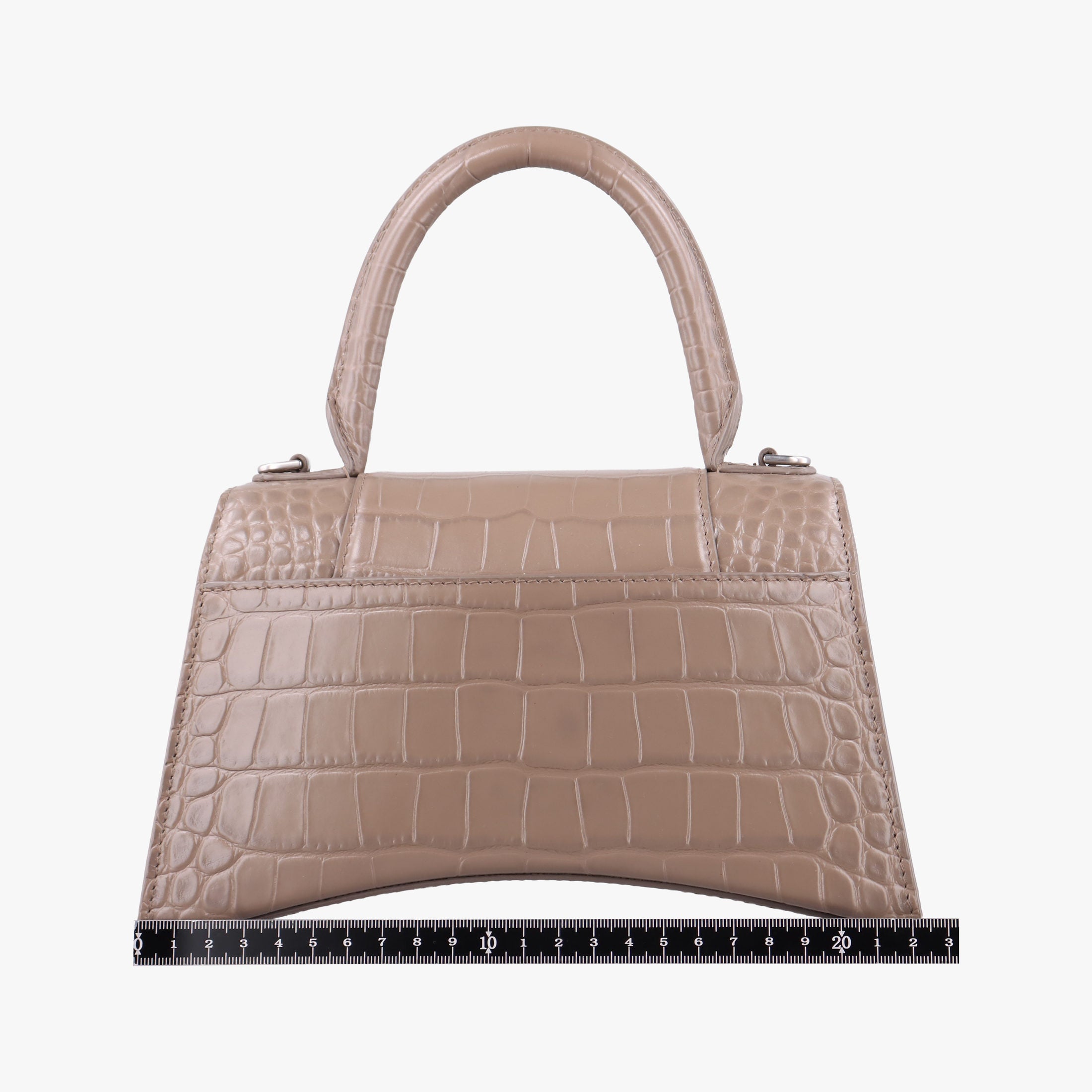 Pre-owned Balenciaga Hourglass Brown leather  shoulderbag | stylenewstar