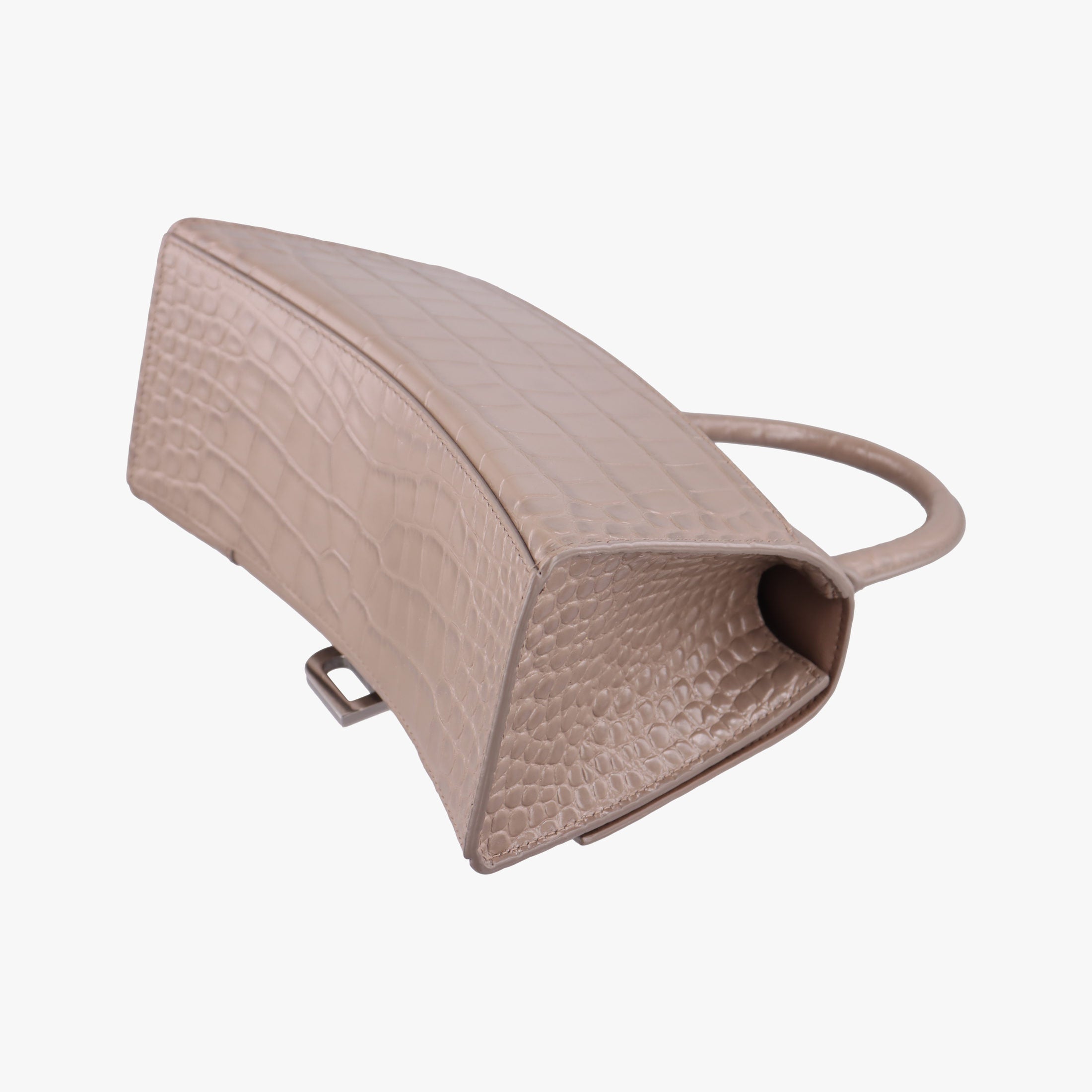 Pre-owned Balenciaga Hourglass Brown leather  shoulderbag | stylenewstar