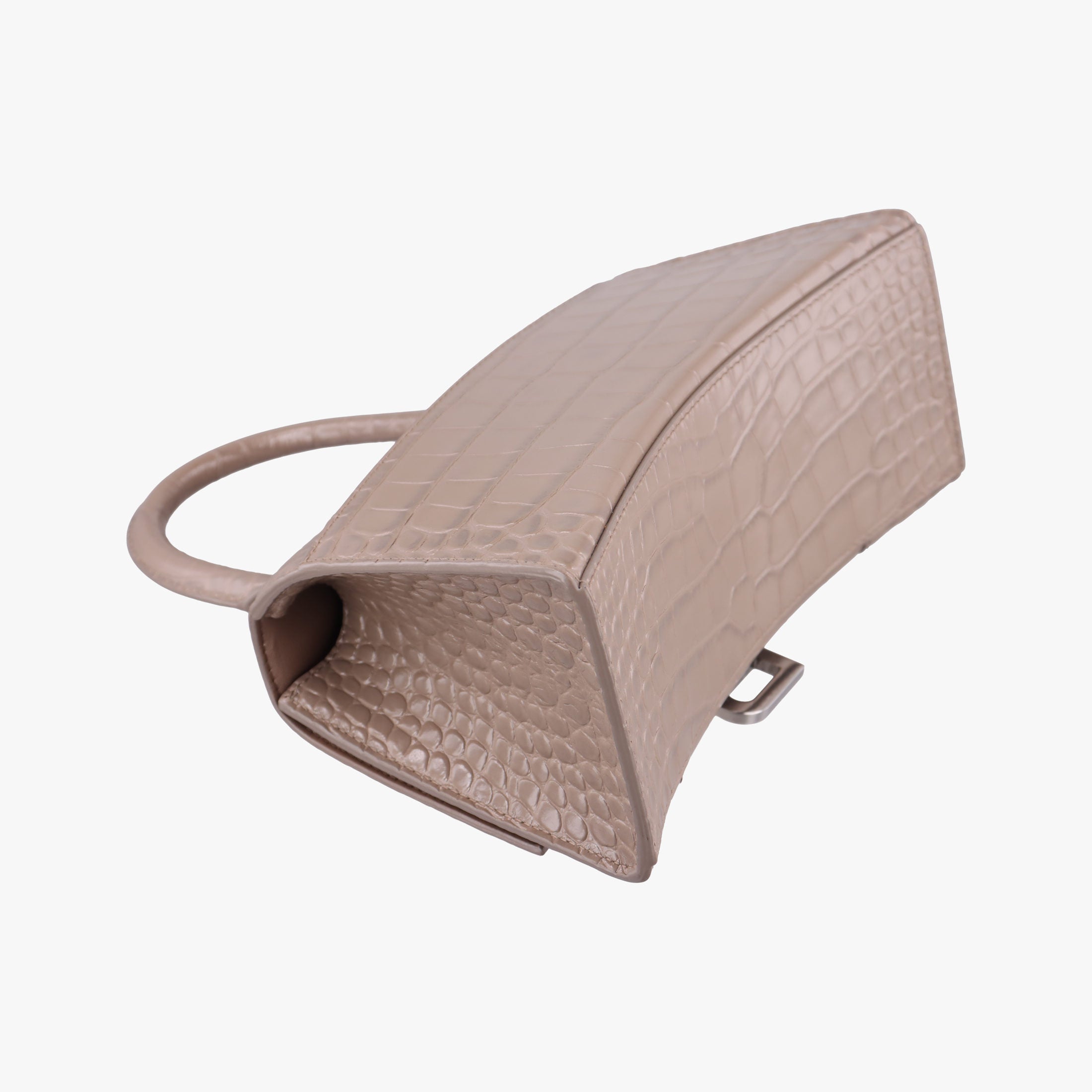 Pre-owned Balenciaga Hourglass Brown leather  shoulderbag | stylenewstar