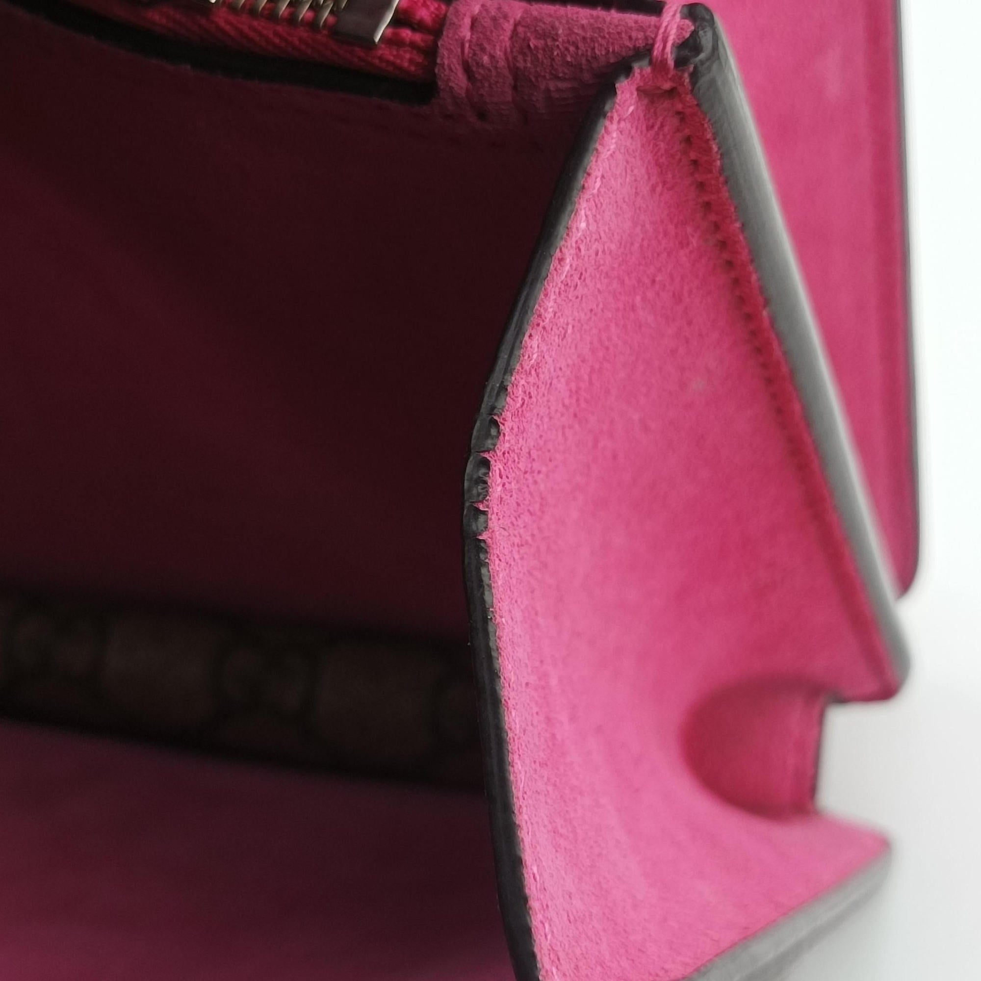 Pre-owned Gucci Dionysus Brown×pink PVC coated canvas×suede 400249 shoulderbag | stylenewstar