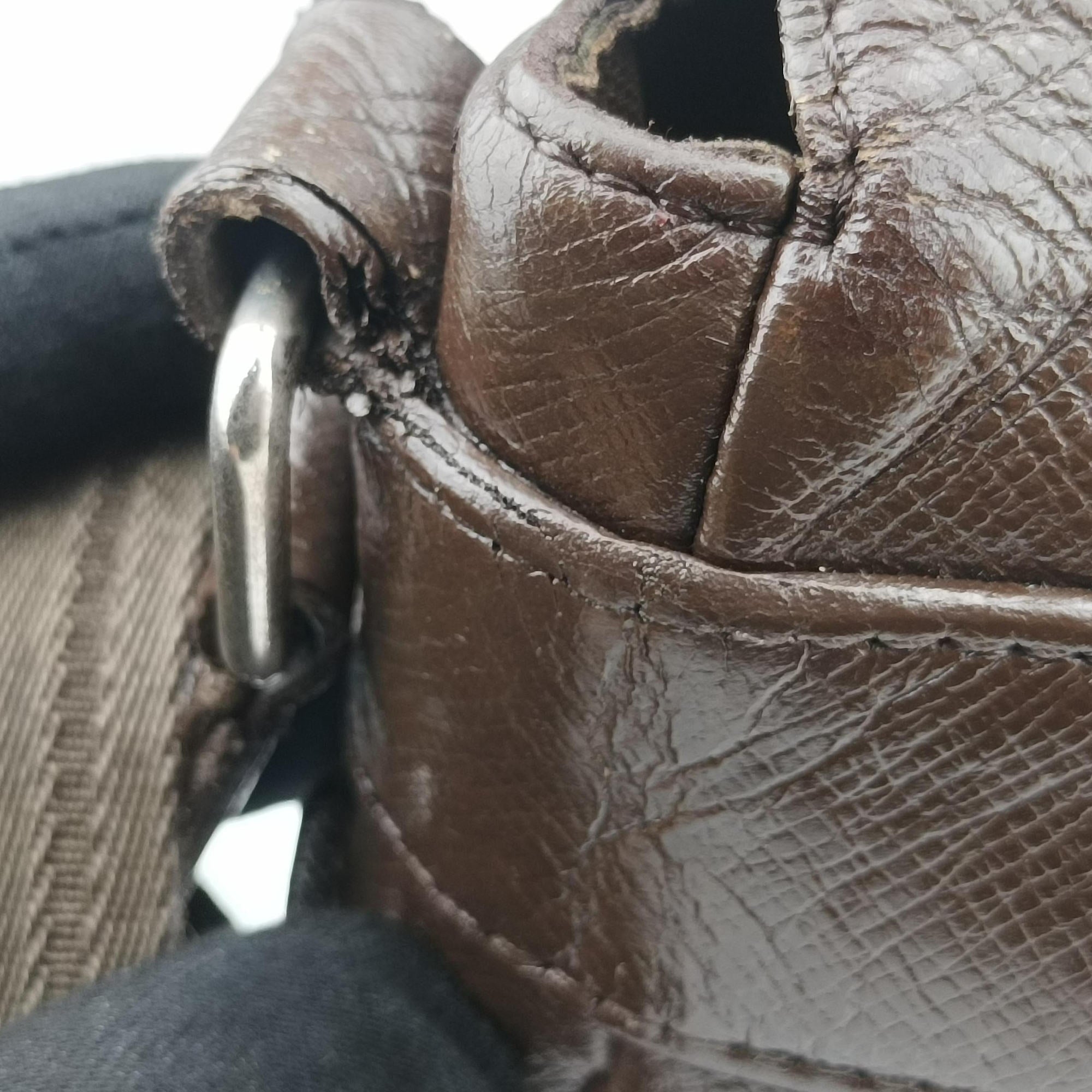Vintage Louis Vuitton Abbesses Messenger Brown Monogram Coated Canvas × Leather M45257 shoulderbag | stylenewstar