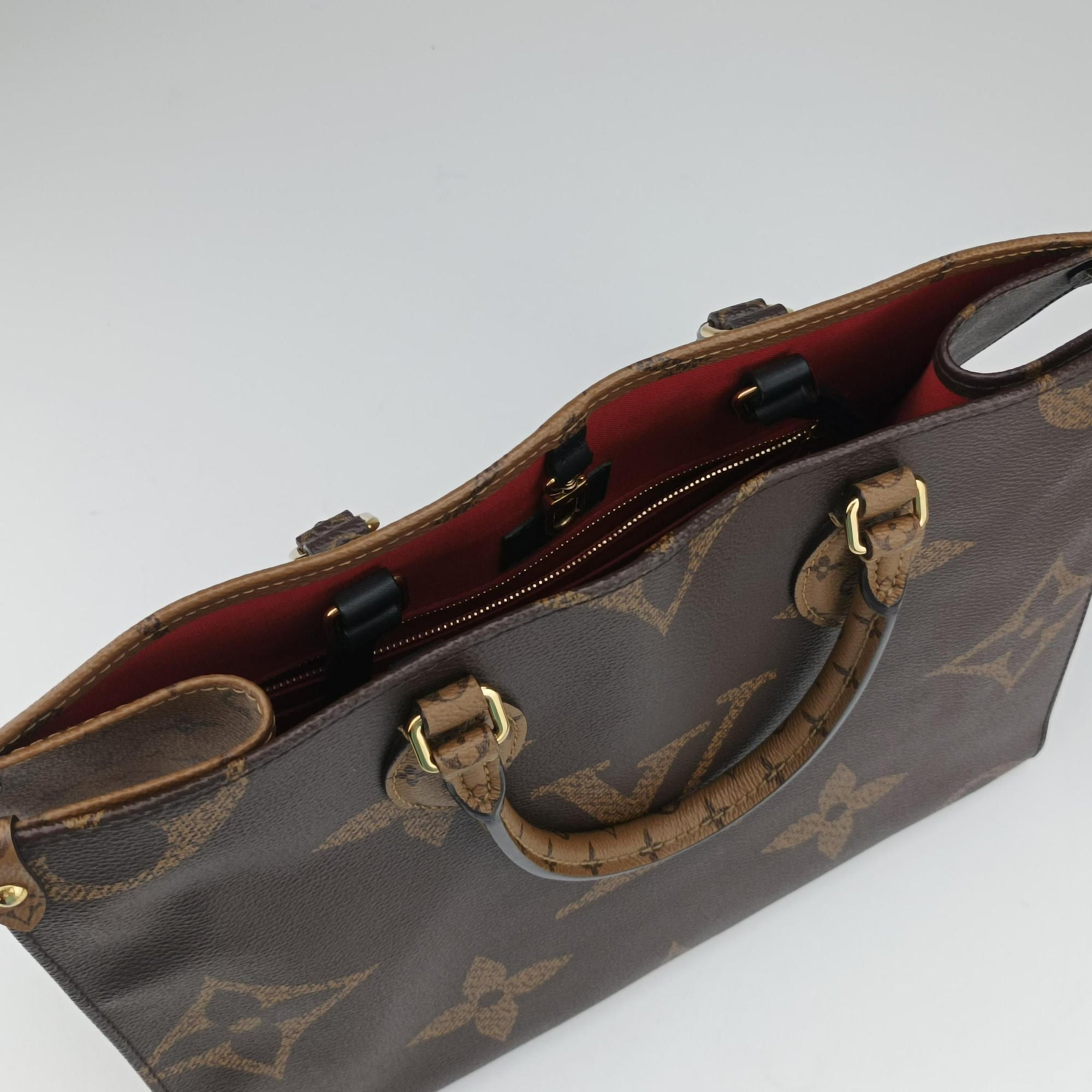 Pre-owned Louis Vuitton On the Go MM Monogram/Brown Monogram Canvas M45321 shoulderbag | stylenewstar