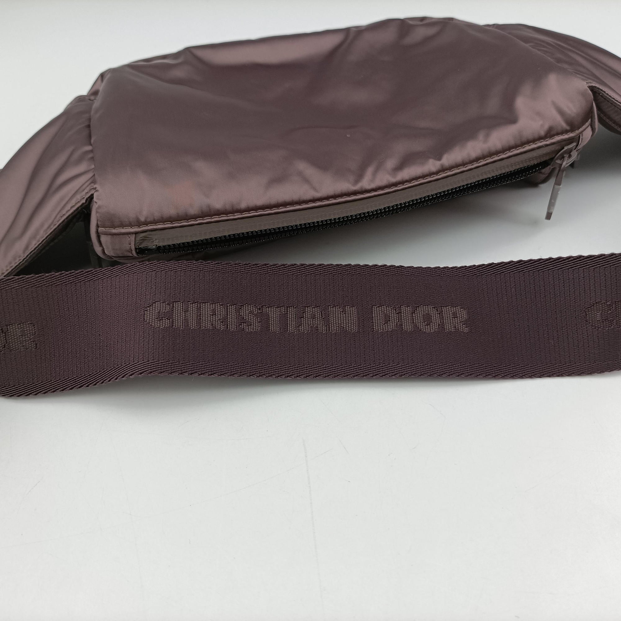 Pre-owned Christian Dior Saddle Brown nylon  bum bag/waist bag | stylenewstar