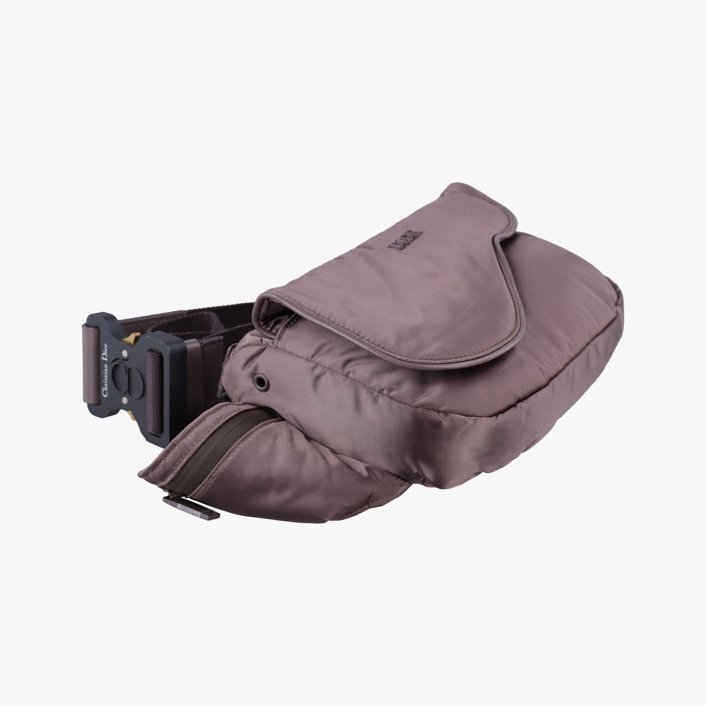 Pre-owned Christian Dior Saddle Brown nylon  bum bag/waist bag | stylenewstar
