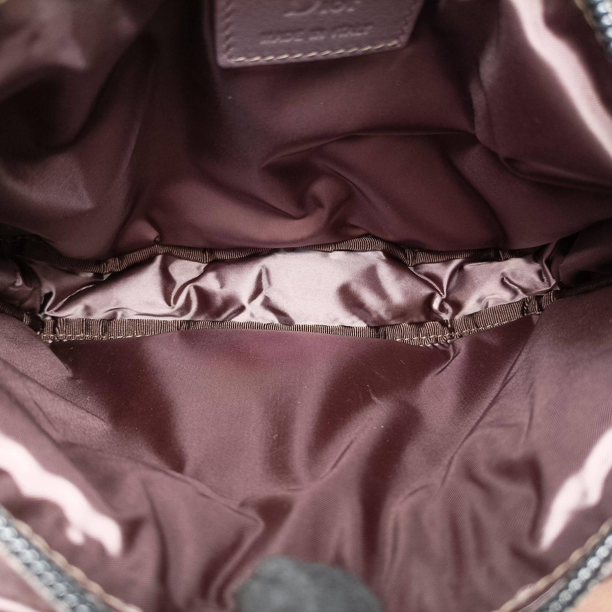 Pre-owned Christian Dior Saddle Brown nylon  bum bag/waist bag | stylenewstar