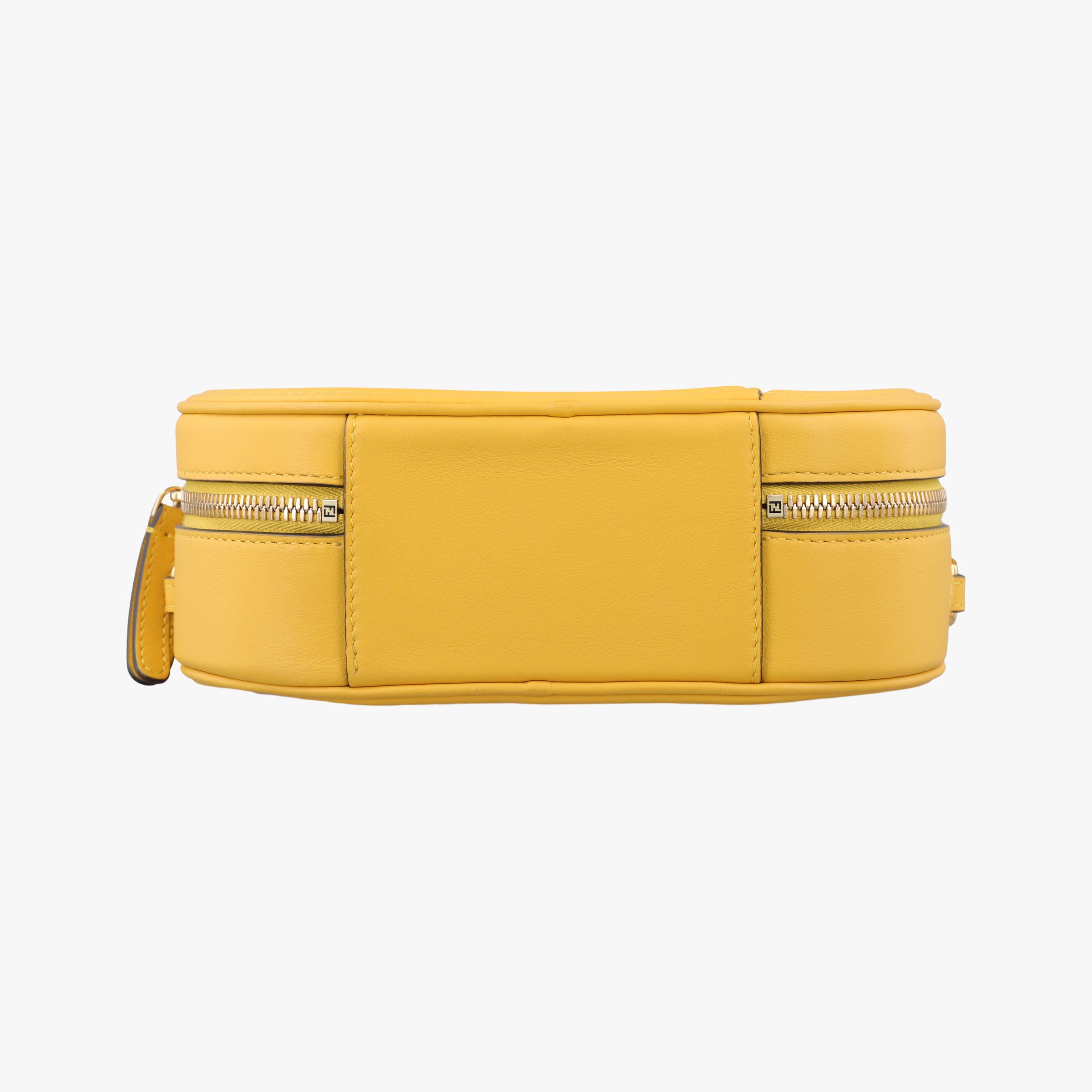 Pre-owned Fendi Aurock Camera Case Mini Yellow Suede × Leather 8BS058 shoulderbag | stylenewstar