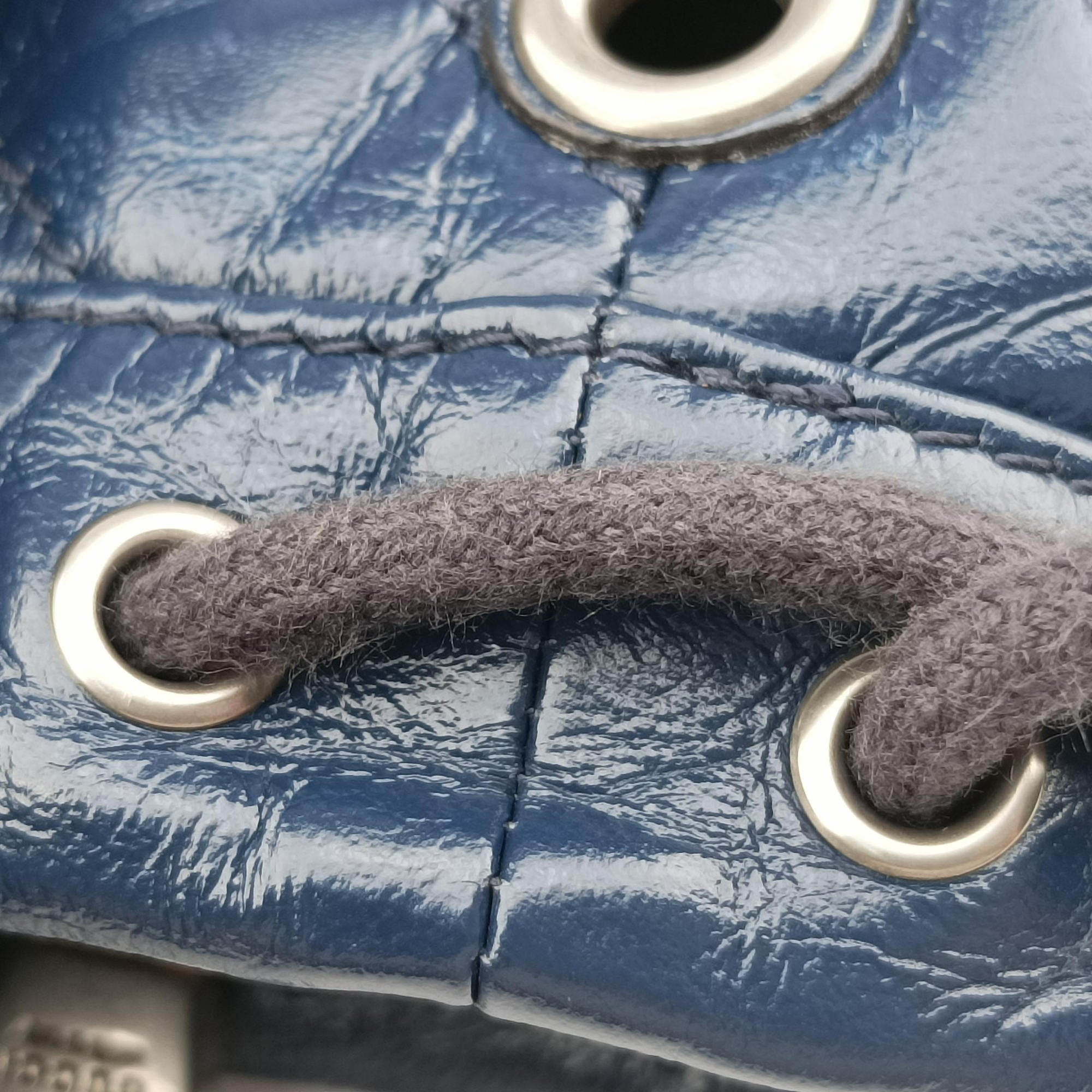 Pre-owned Gucci GG Marmont Blue Leather 573817 shoulderbag | stylenewstar
