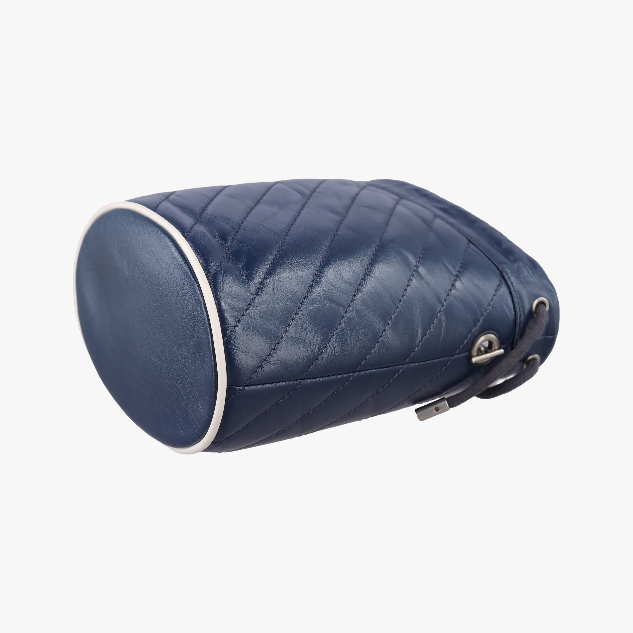 Pre-owned Gucci GG Marmont Blue Leather 573817 shoulderbag | stylenewstar