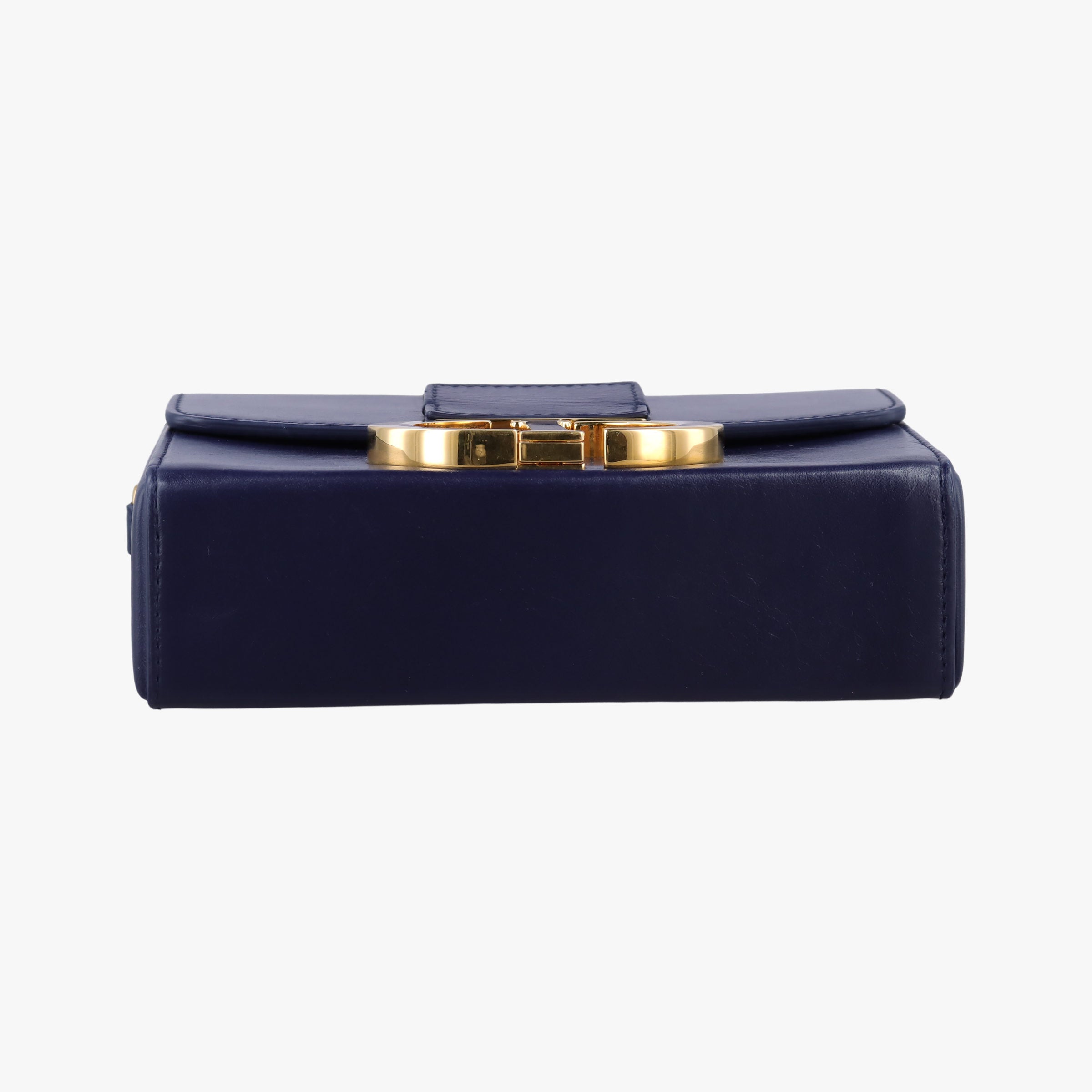 Pre-owned Christian Dior 30 MONTAIGNE Navy Leather  shoulderbag | stylenewstar