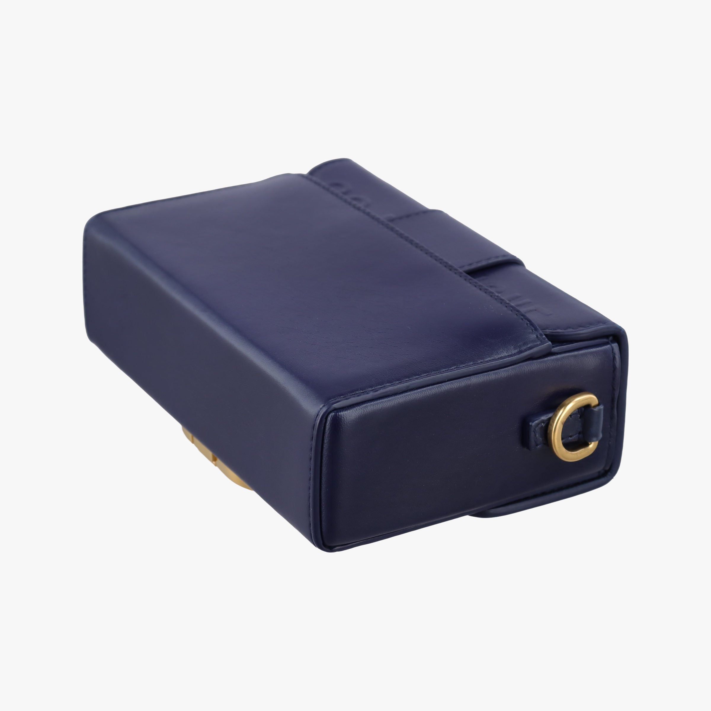 Pre-owned Christian Dior 30 MONTAIGNE Navy Leather  shoulderbag | stylenewstar