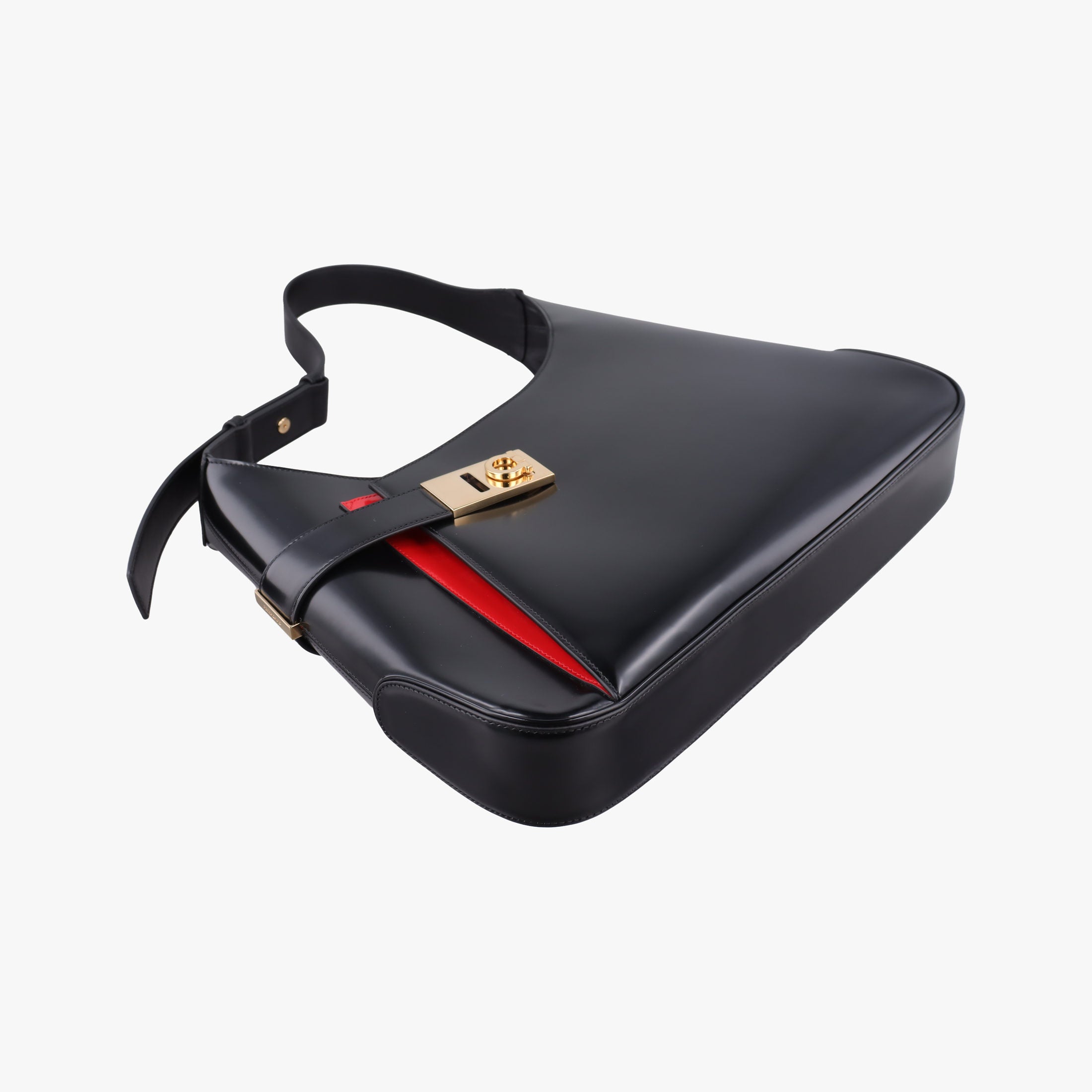 Pre-owned Ferragamo Archive Black Leather  shoulderbag | stylenewstar