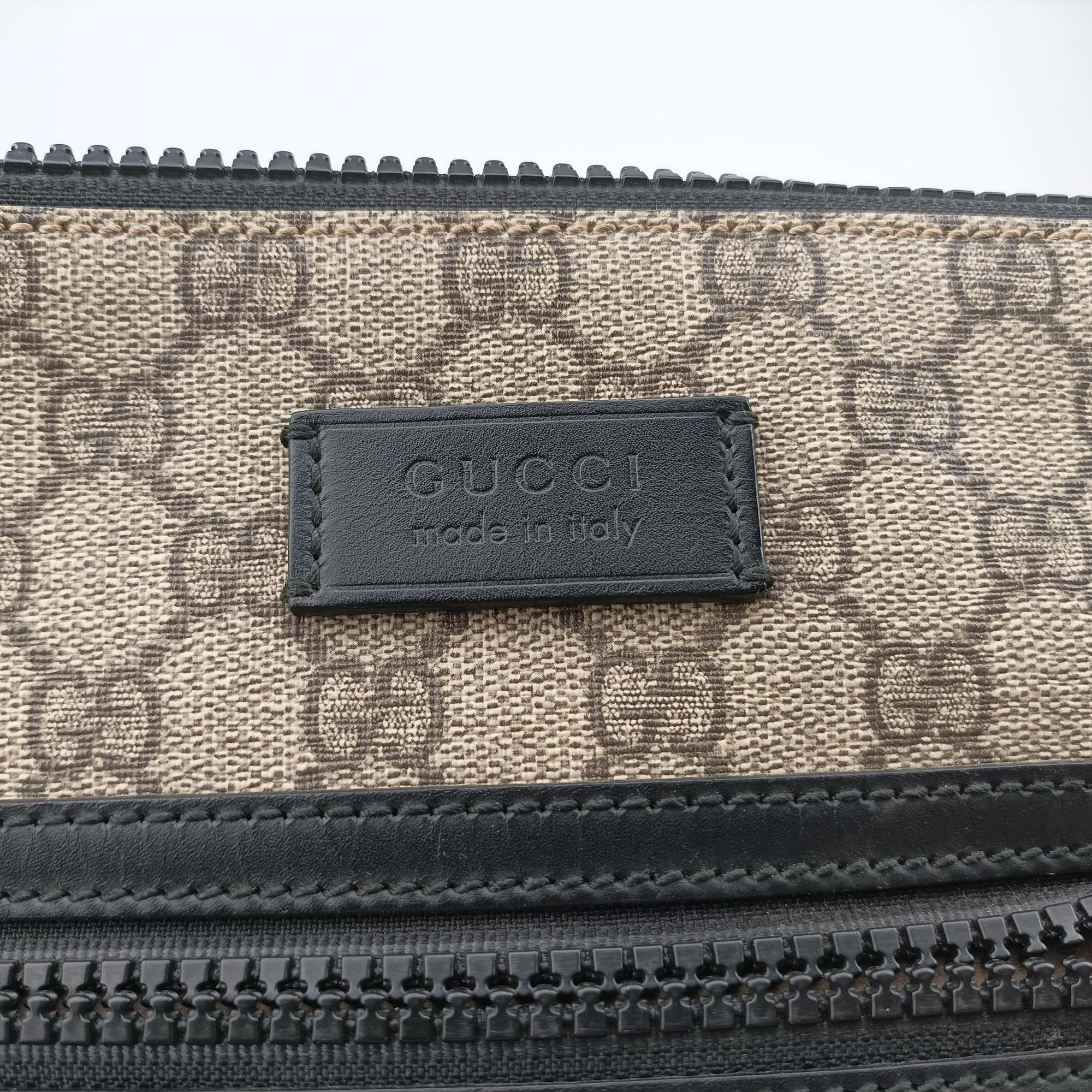 Pre-owned Gucci GG Supreme Flat Messenger Brown PVC coated canvas×Leather 406374 shoulderbag | stylenewstar