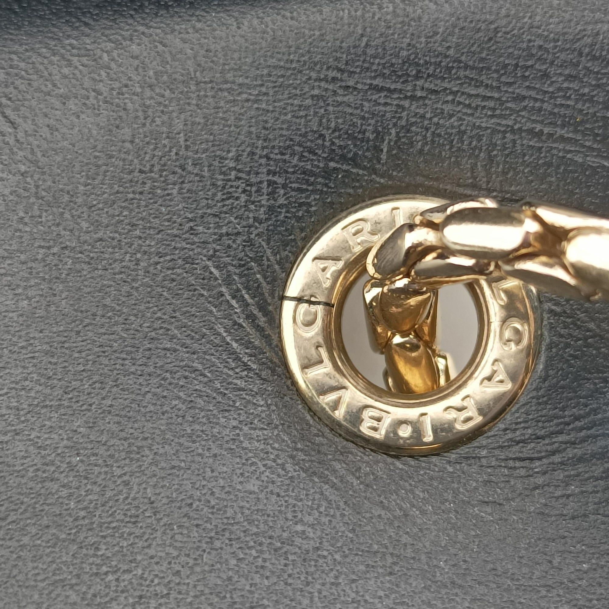Pre-owned Bvlgari SERPENTI FOREVER Silver Enamel  shoulderbag | stylenewstar