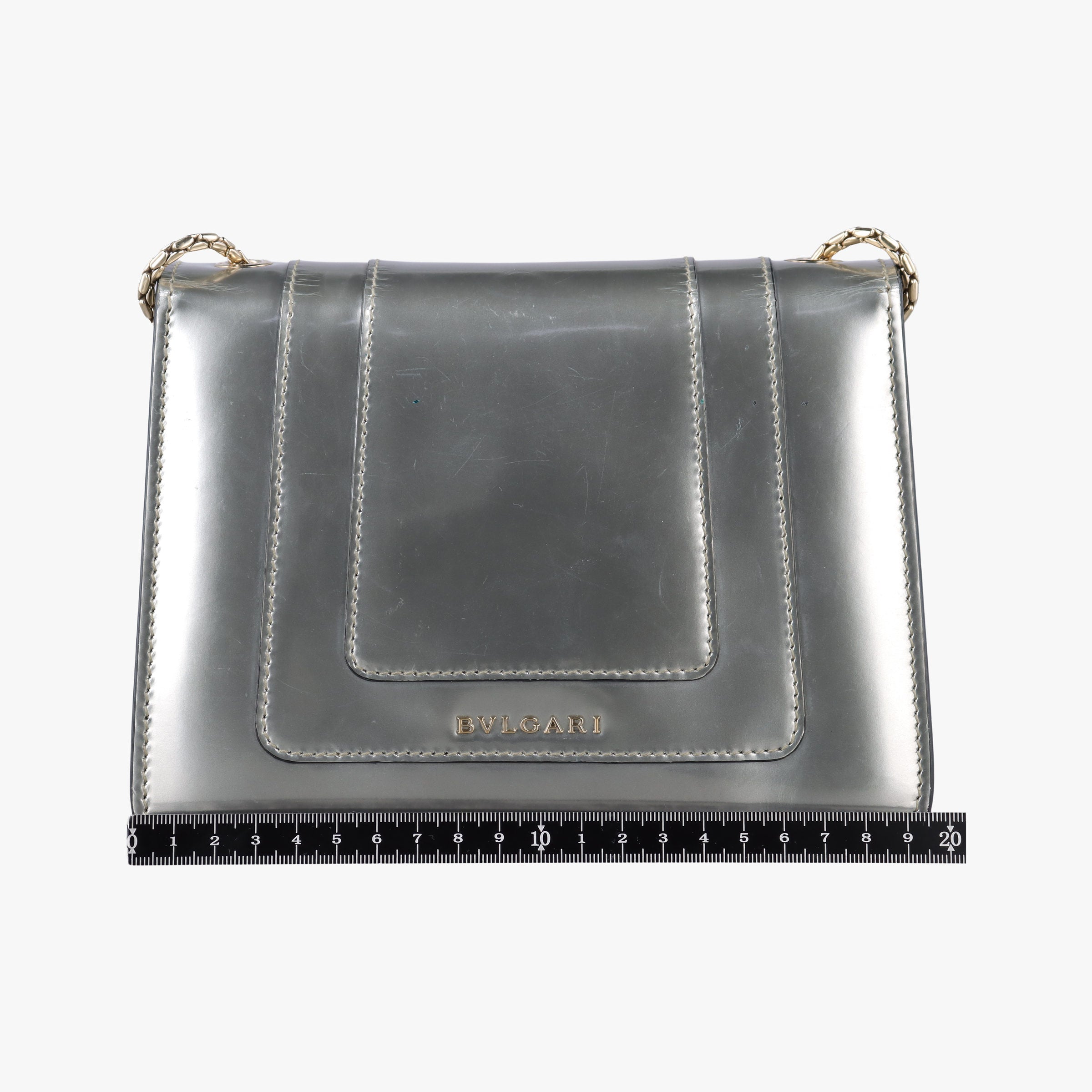 Pre-owned Bvlgari SERPENTI FOREVER Silver Enamel  shoulderbag | stylenewstar