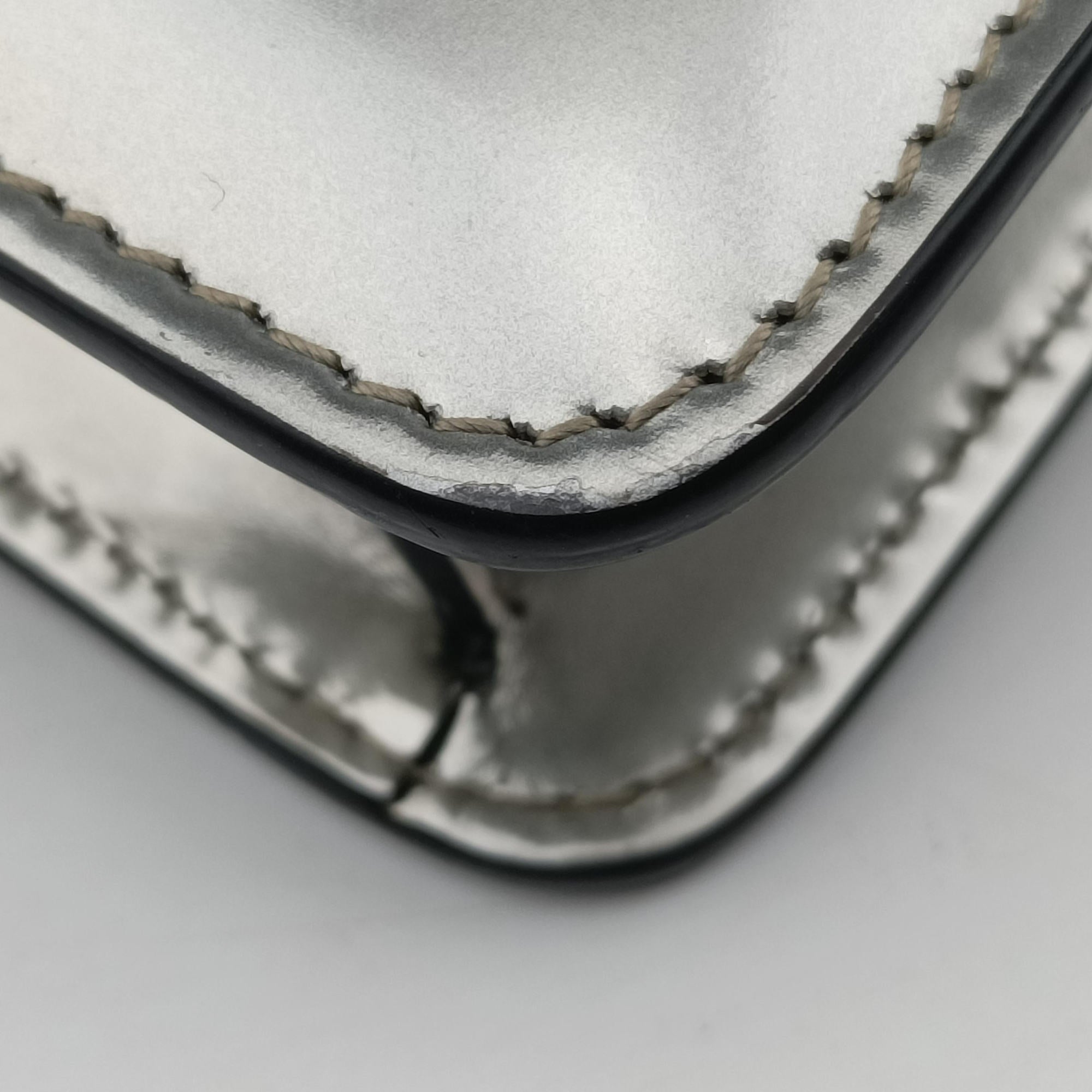 Pre-owned Bvlgari SERPENTI FOREVER Silver Enamel  shoulderbag | stylenewstar
