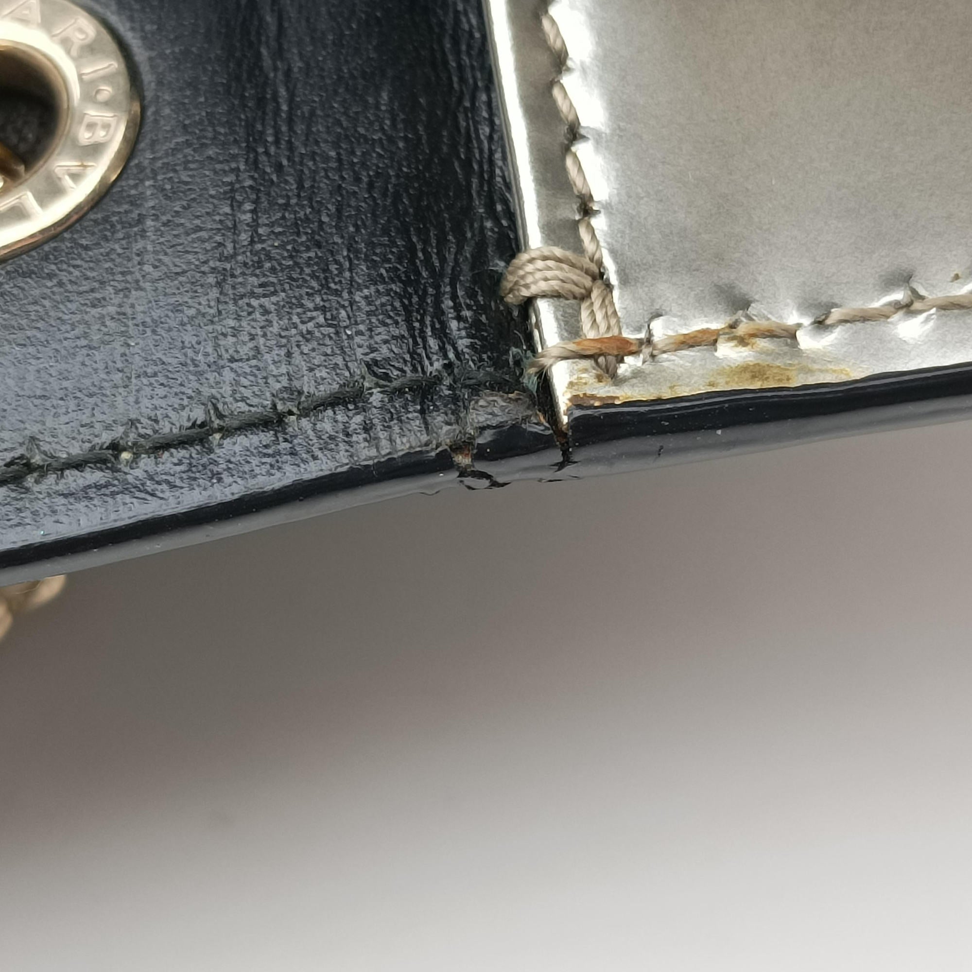 Pre-owned Bvlgari SERPENTI FOREVER Silver Enamel  shoulderbag | stylenewstar