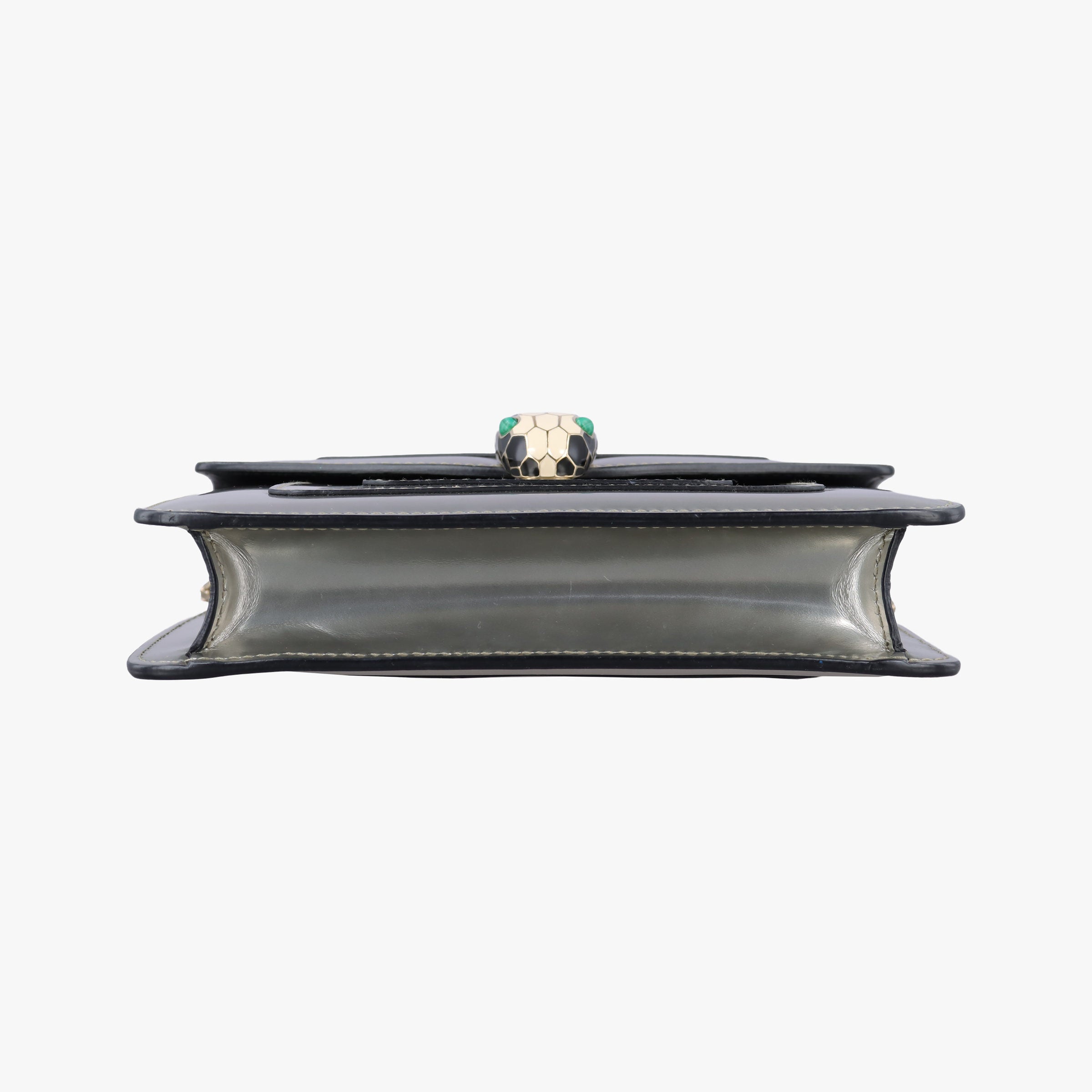 Pre-owned Bvlgari SERPENTI FOREVER Silver Enamel  shoulderbag | stylenewstar