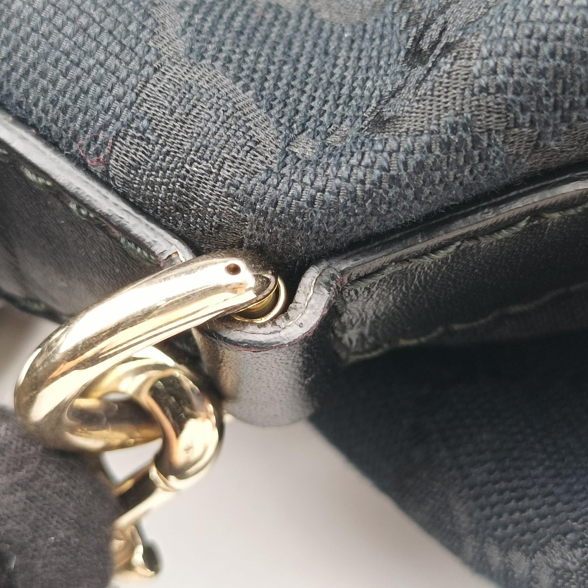 Pre-owned Gucci Sukey Black Canvas×Leather 247902 shoulderbag | stylenewstar