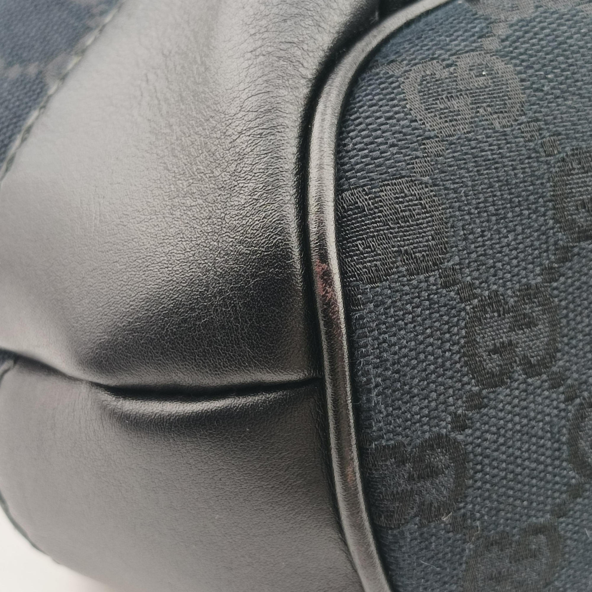Pre-owned Gucci Sukey Black Canvas×Leather 247902 shoulderbag | stylenewstar