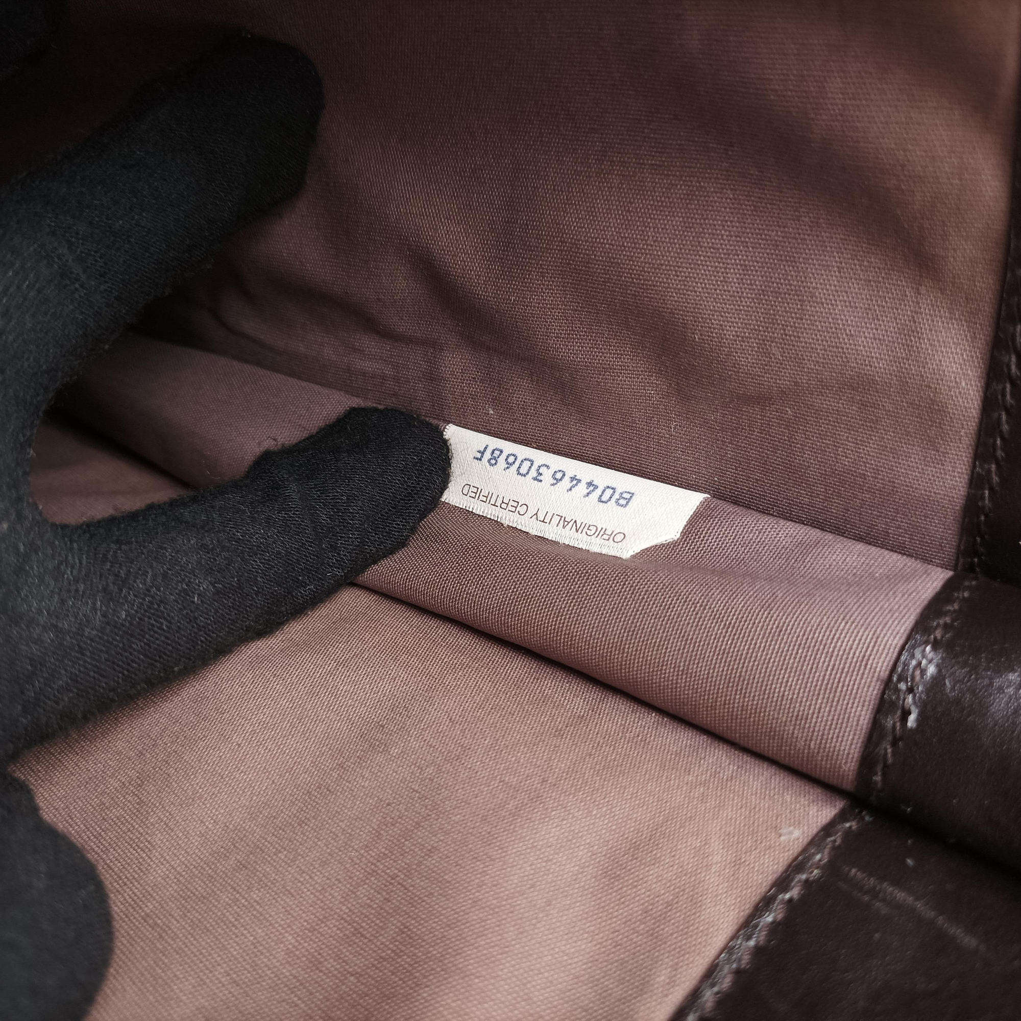 Pre-owned Bottega Veneta Intrecciato Brown lambskin  handbag | stylenewstar