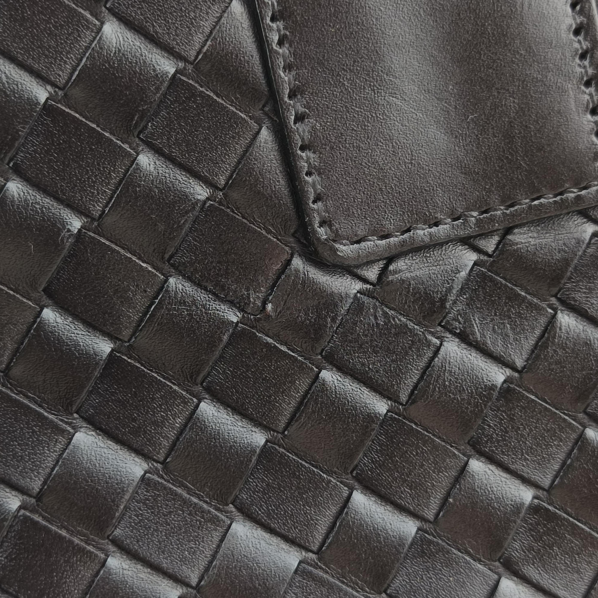 Pre-owned Bottega Veneta Intrecciato Brown lambskin  handbag | stylenewstar