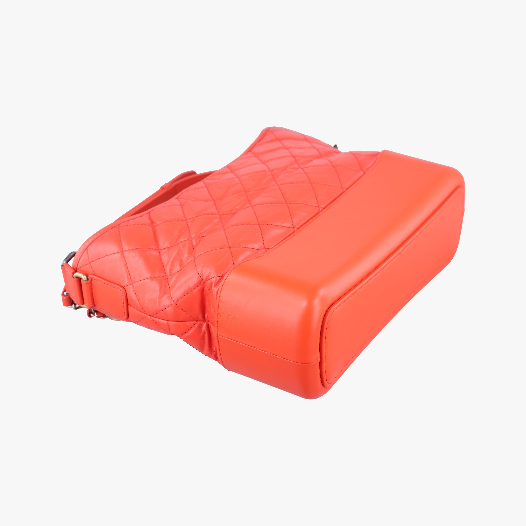 Pre-owned Chanel GABRIELLE Orange lambskin A93824 shoulderbag | stylenewstar