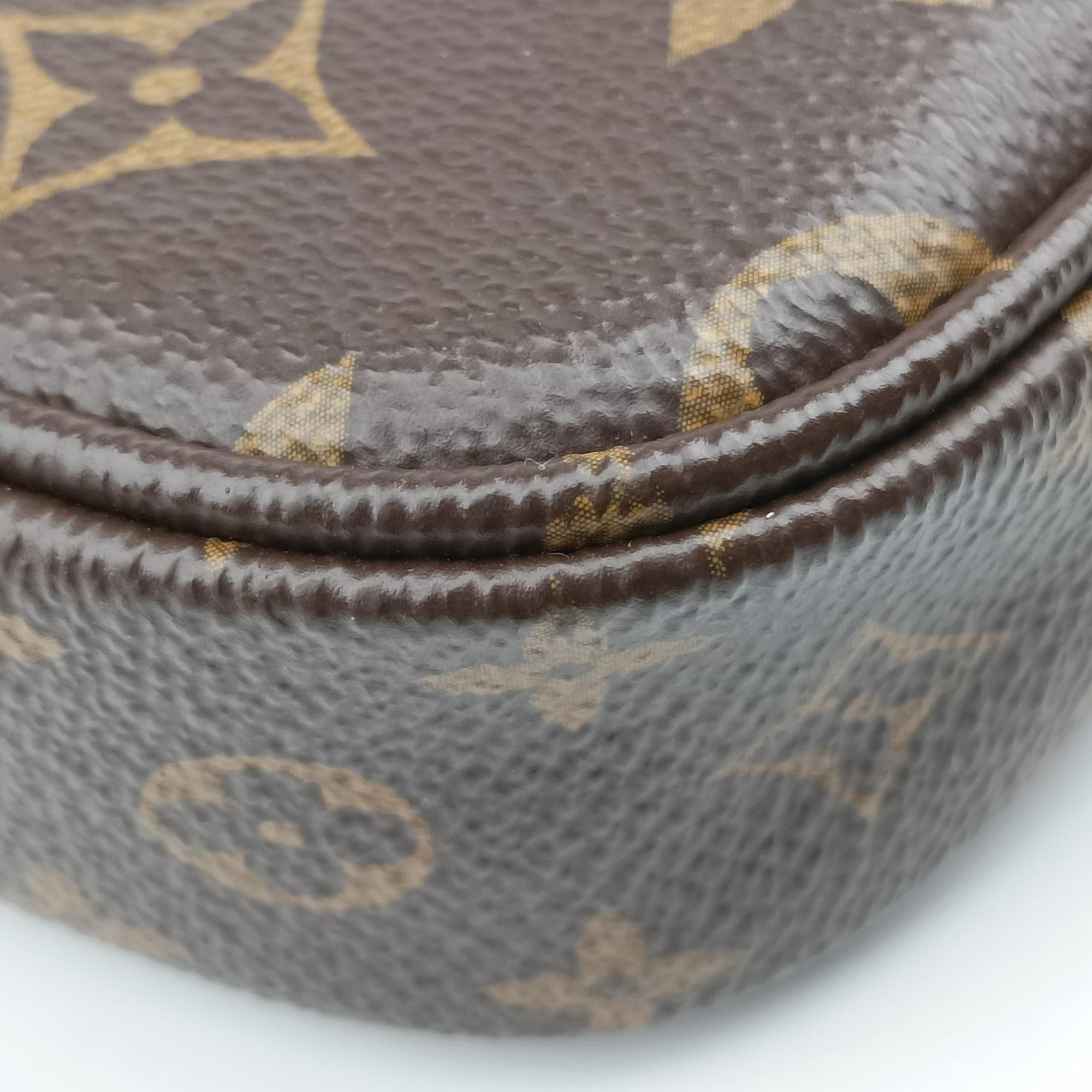 Pre-owned Louis Vuitton Multi Pochette Accessoir brown×khaki Monogram Canvas M44813 shoulderbag | stylenewstar