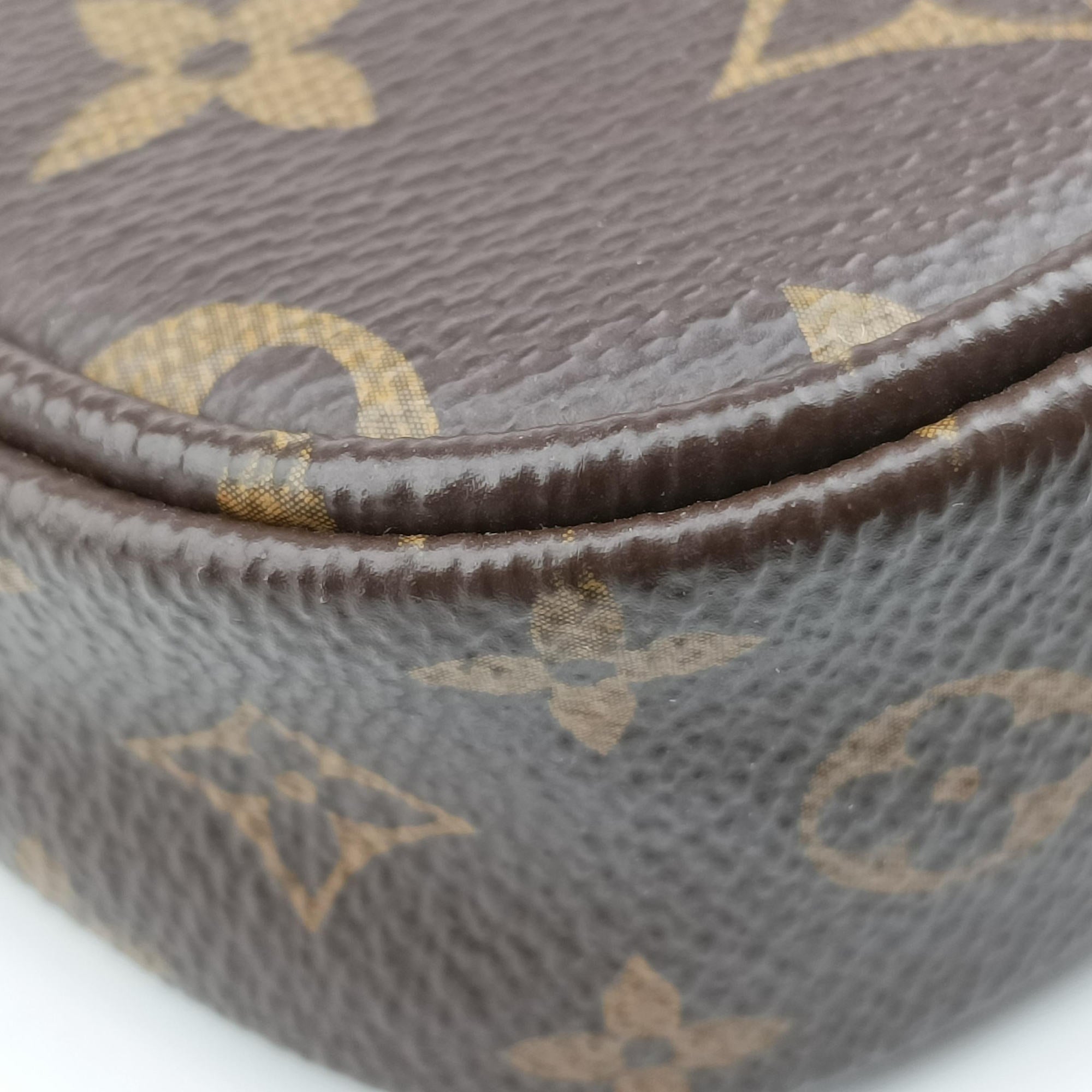 Pre-owned Louis Vuitton Multi Pochette Accessoir brown×khaki Monogram Canvas M44813 shoulderbag | stylenewstar