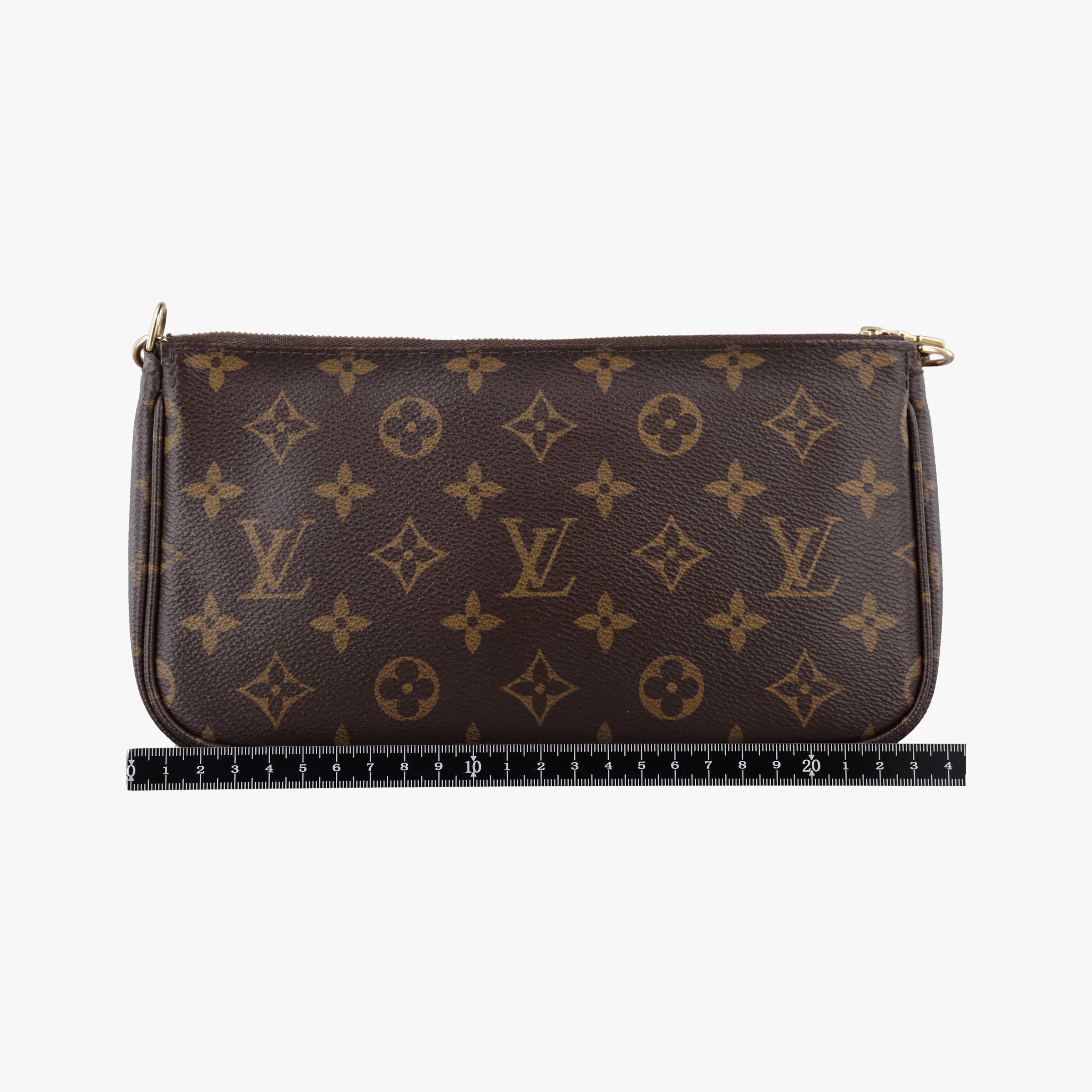 Pre-owned Louis Vuitton Multi Pochette Accessoir brown×khaki Monogram Canvas M44813 shoulderbag | stylenewstar
