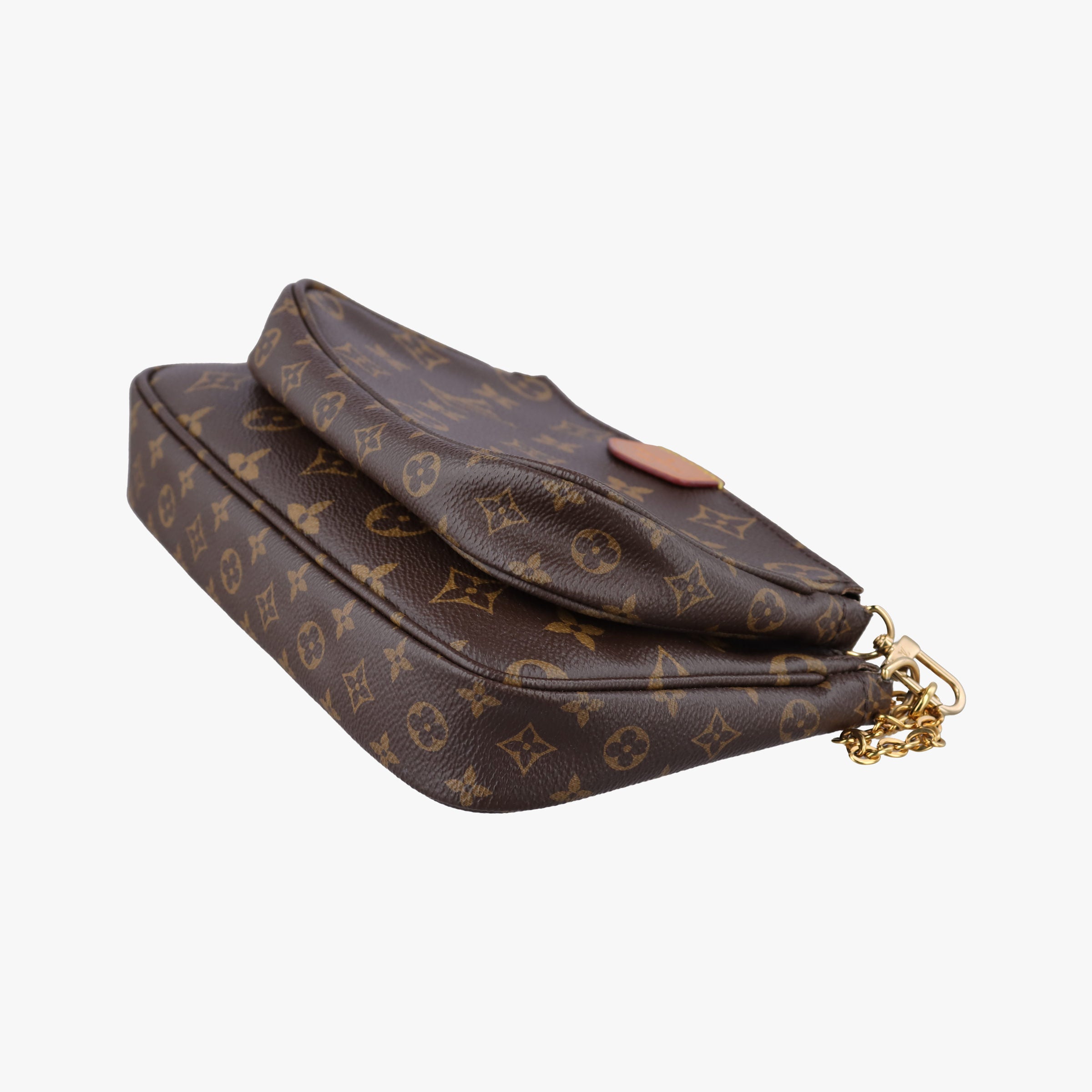 Pre-owned Louis Vuitton Multi Pochette Accessoir brown×khaki Monogram Canvas M44813 shoulderbag | stylenewstar