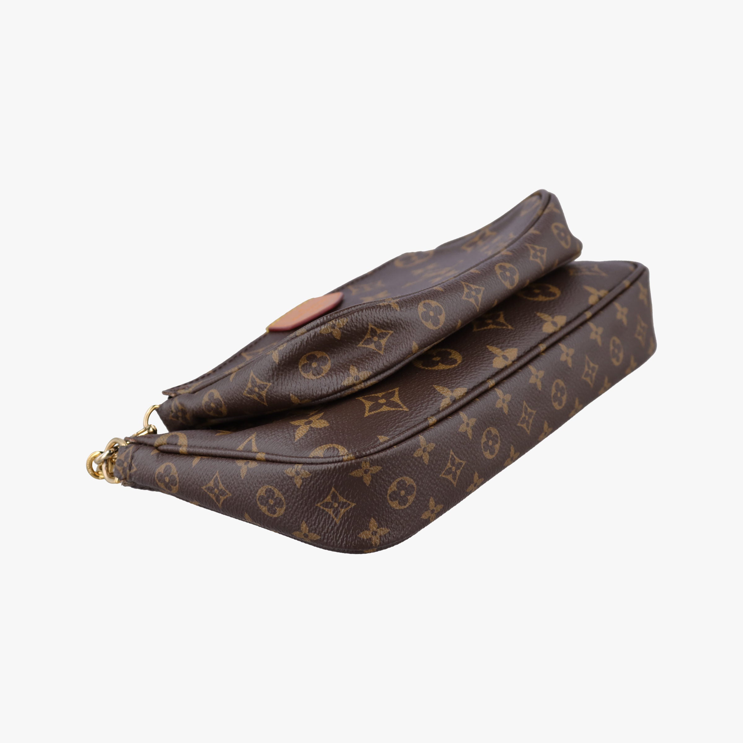 Pre-owned Louis Vuitton Multi Pochette Accessoir brown×khaki Monogram Canvas M44813 shoulderbag | stylenewstar