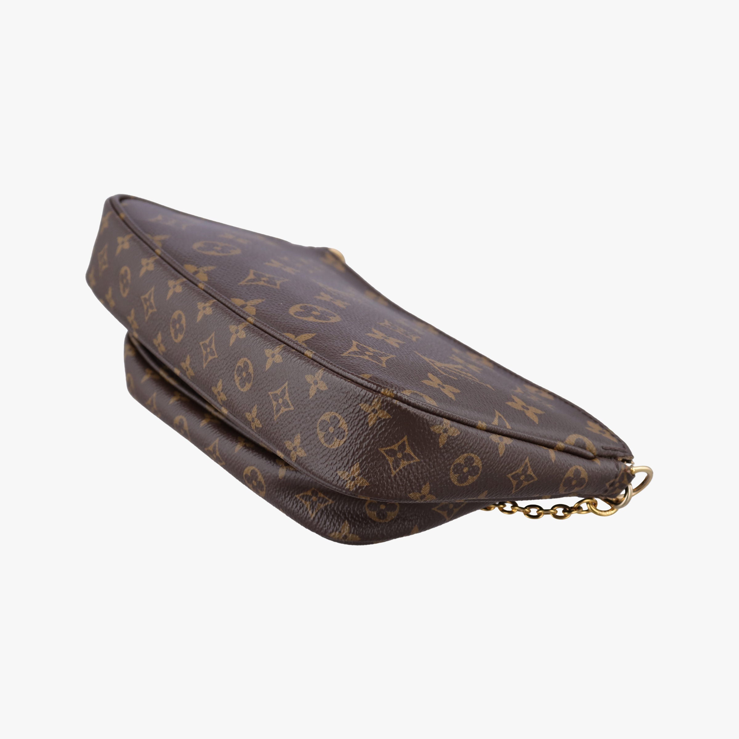 Pre-owned Louis Vuitton Multi Pochette Accessoir brown×khaki Monogram Canvas M44813 shoulderbag | stylenewstar