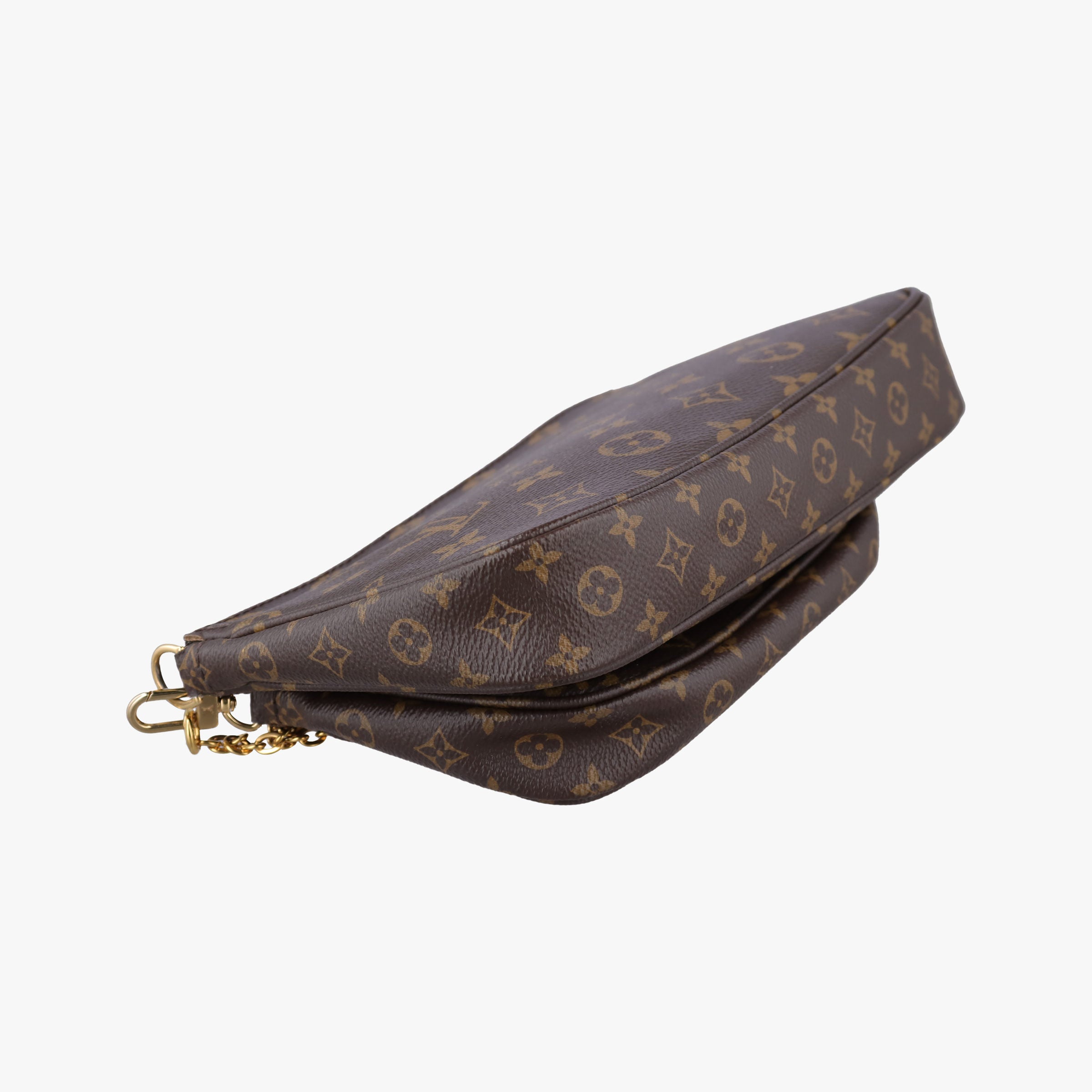 Pre-owned Louis Vuitton Multi Pochette Accessoir brown×khaki Monogram Canvas M44813 shoulderbag | stylenewstar
