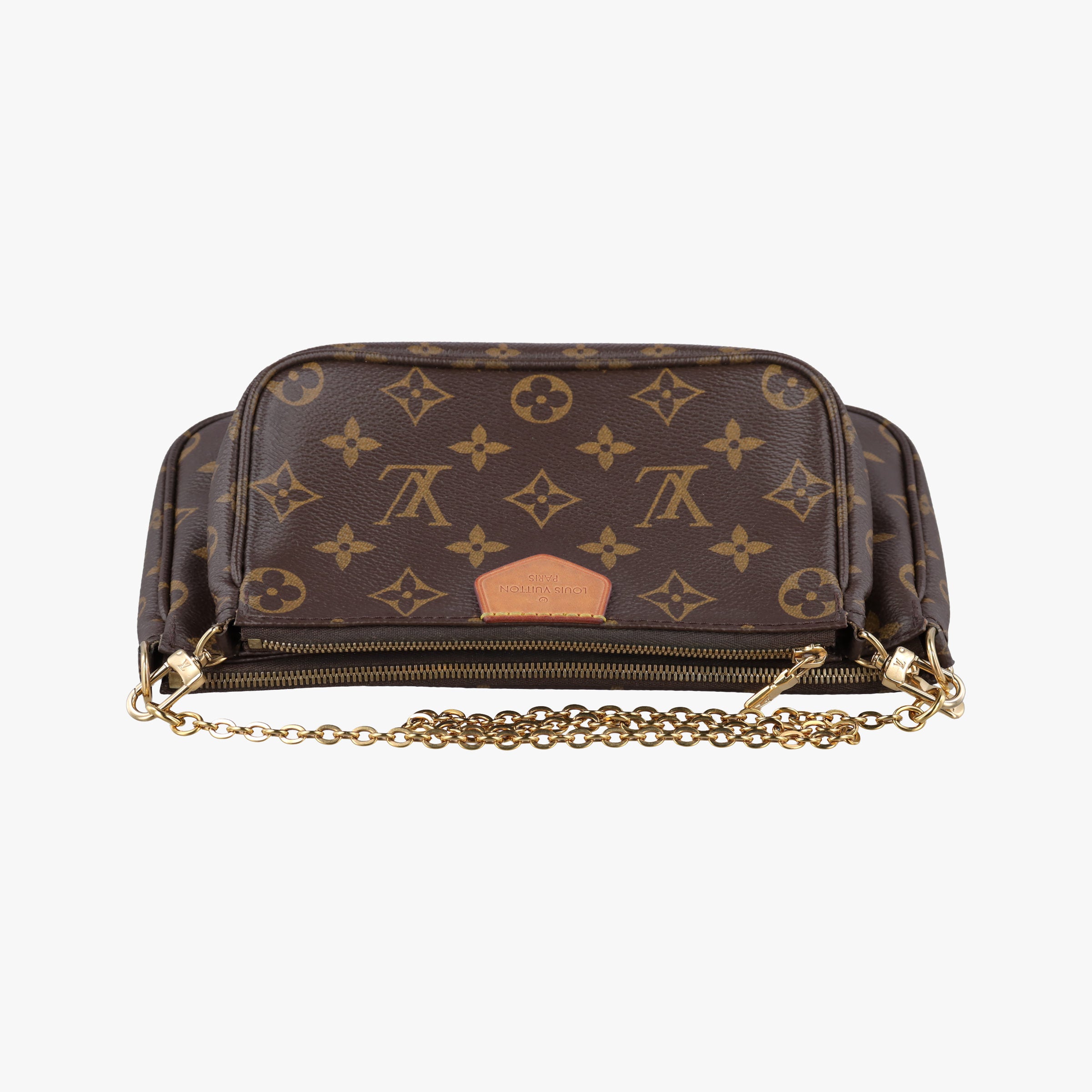Pre-owned Louis Vuitton Multi Pochette Accessoir brown×khaki Monogram Canvas M44813 shoulderbag | stylenewstar