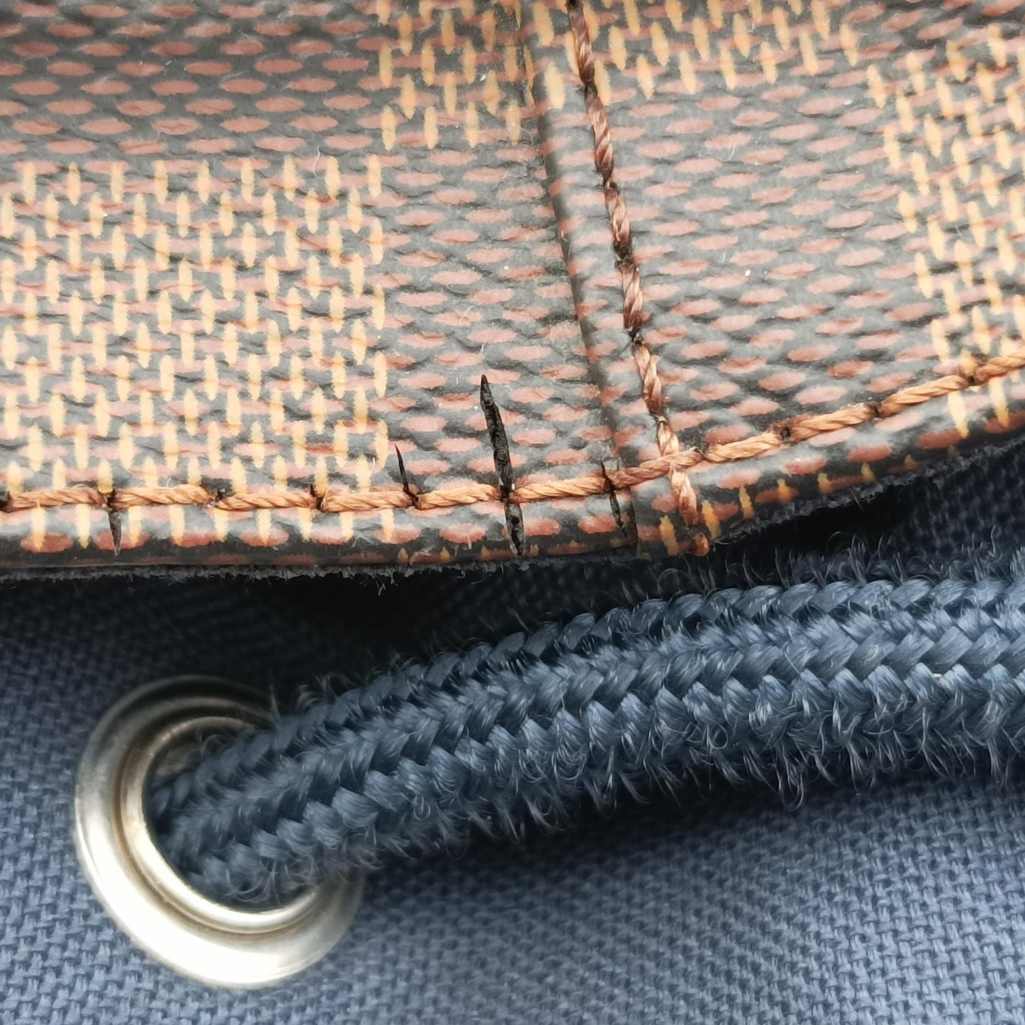 Pre-owned Louis Vuitton Runner EBENE Damier Canvas N41377 backpack/rucksack | stylenewstar