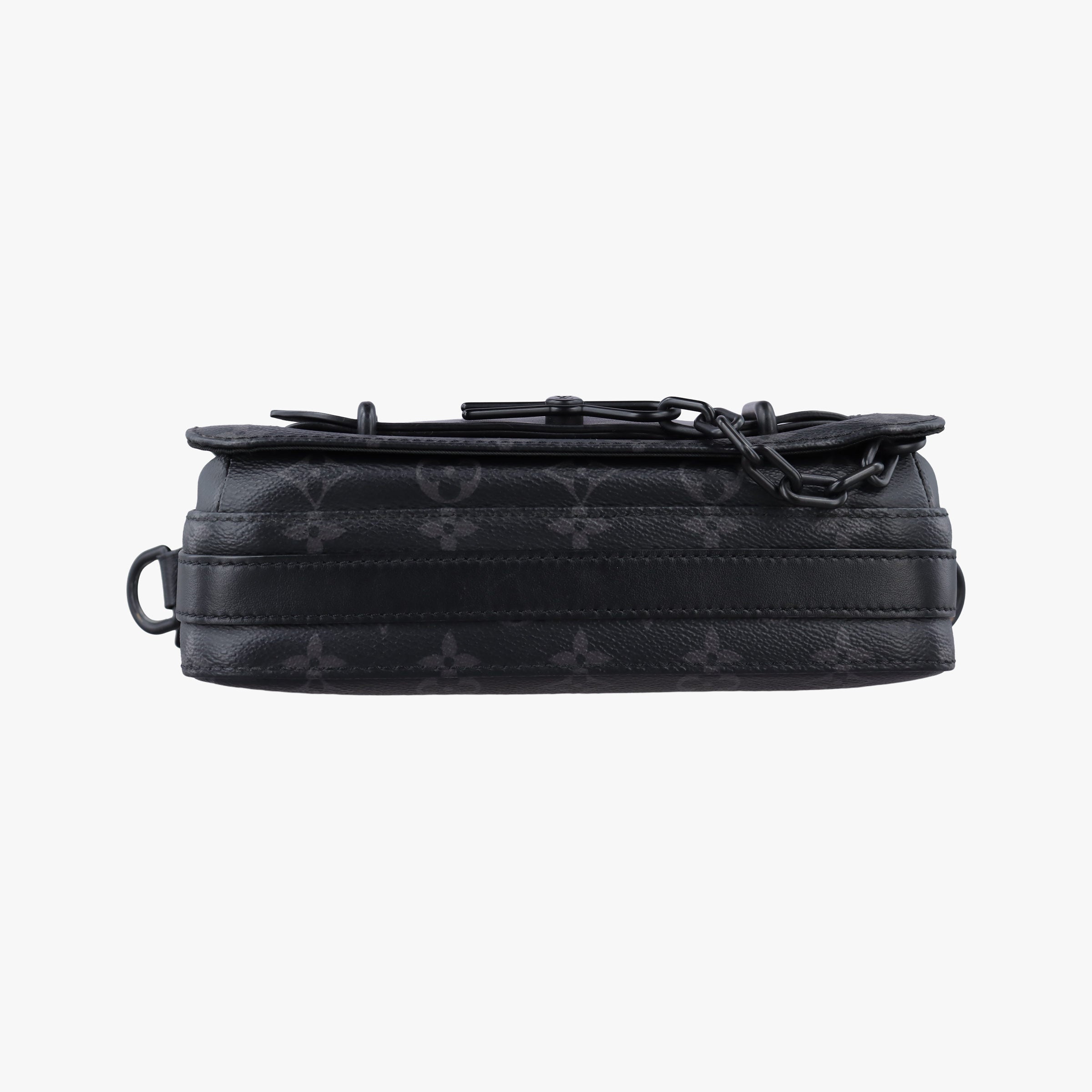 Secondhand Louis Vuitton Steamer Messenger BLACK Monogram Eclipse M45585 shoulderbag | stylenewstar