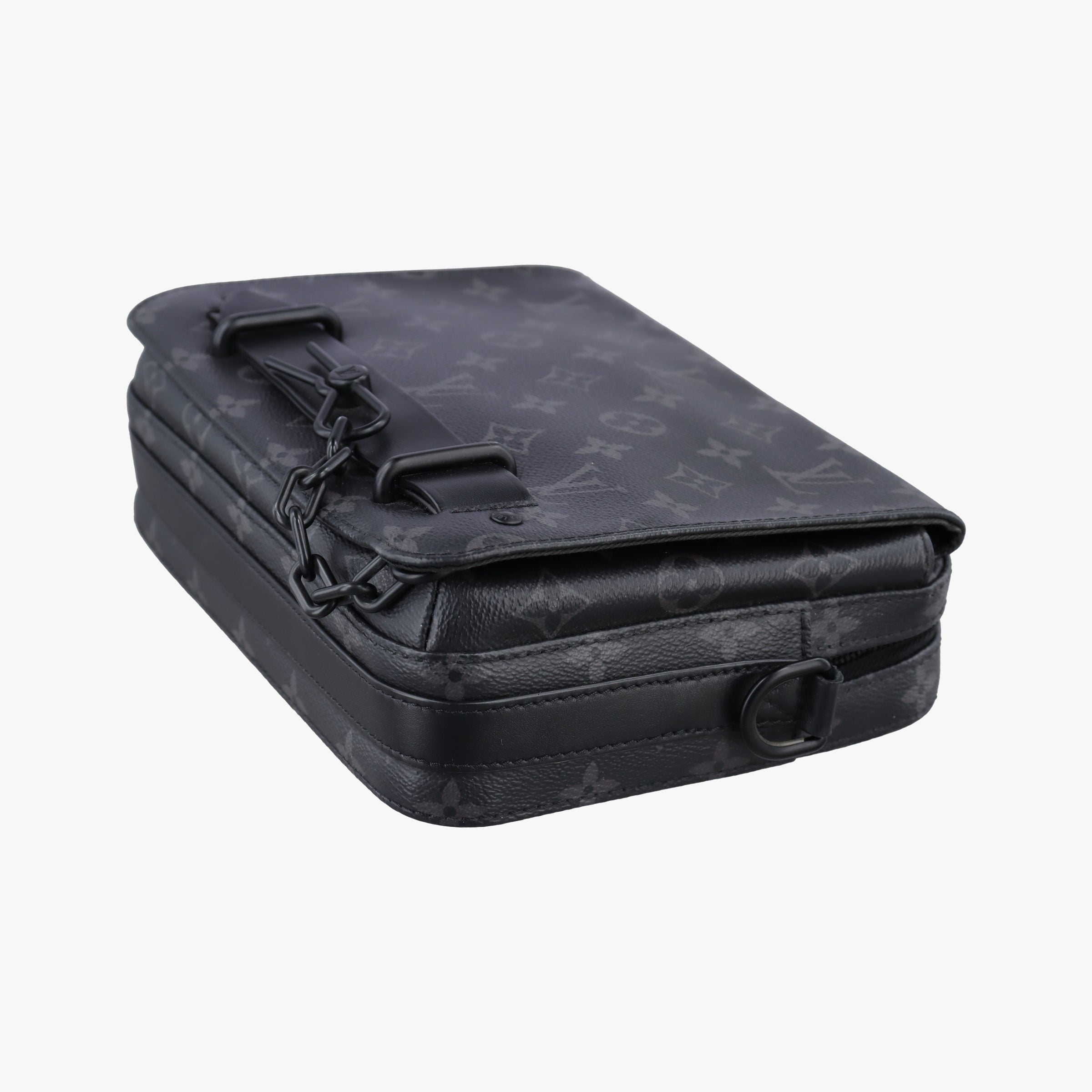 Secondhand Louis Vuitton Steamer Messenger BLACK Monogram Eclipse M45585 shoulderbag | stylenewstar