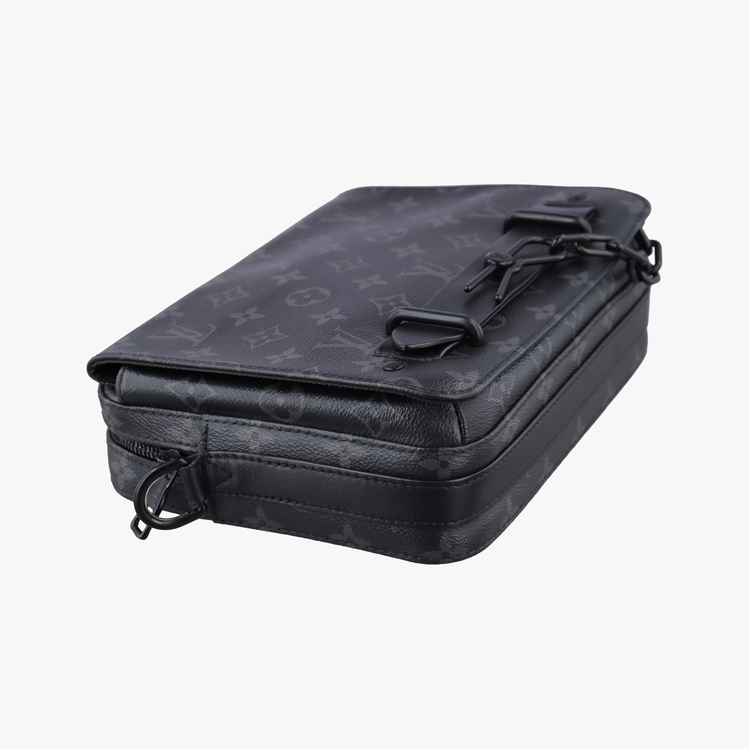 Secondhand Louis Vuitton Steamer Messenger BLACK Monogram Eclipse M45585 shoulderbag | stylenewstar