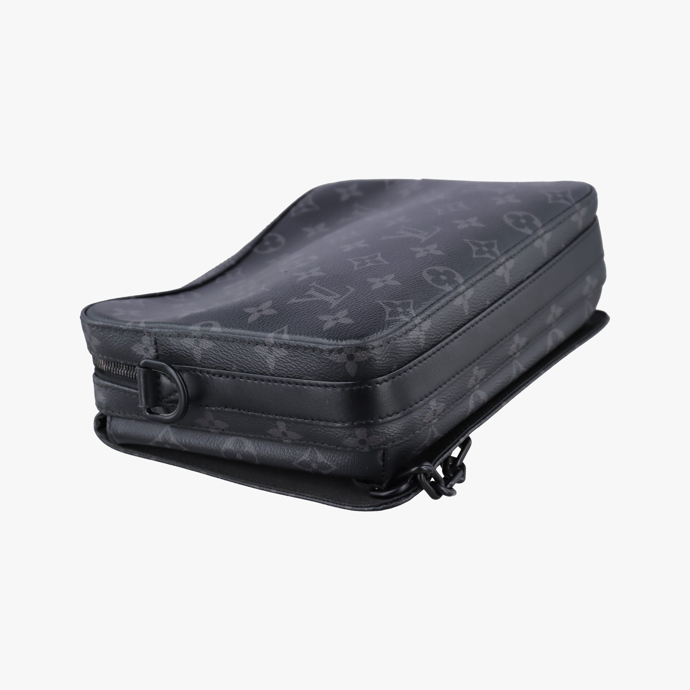 Secondhand Louis Vuitton Steamer Messenger BLACK Monogram Eclipse M45585 shoulderbag | stylenewstar