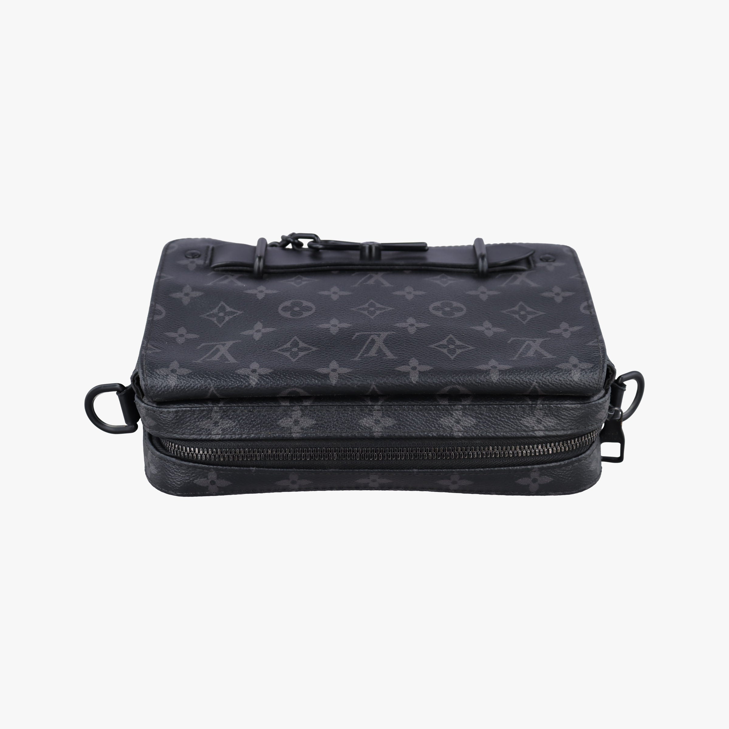 Secondhand Louis Vuitton Steamer Messenger BLACK Monogram Eclipse M45585 shoulderbag | stylenewstar