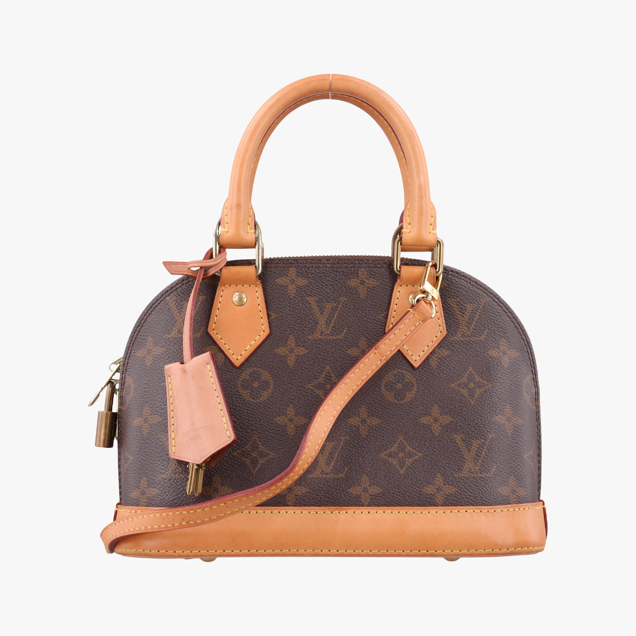 Secondhand Louis Vuitton Alma BB　 Brown Monogram Canvas M53152 shoulderbag | stylenewstar