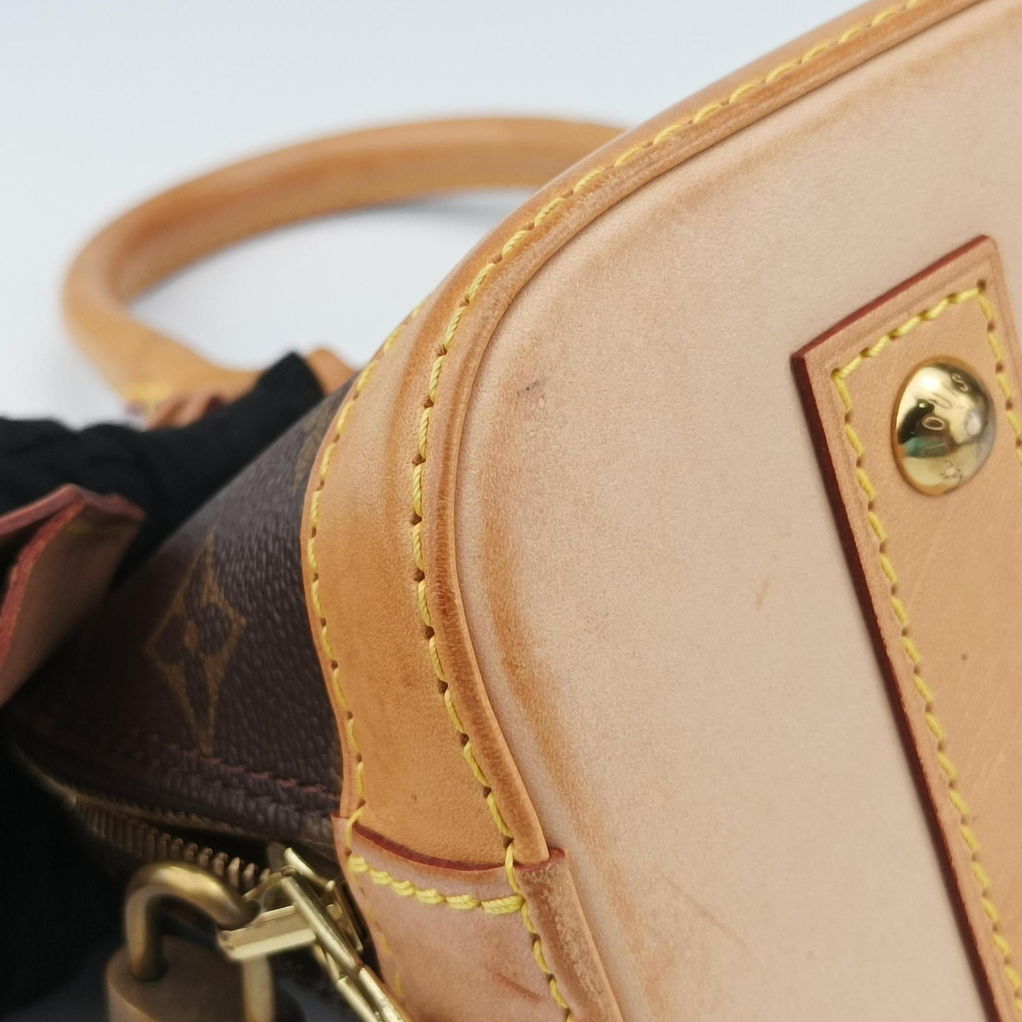 Secondhand Louis Vuitton Alma BB　 Brown Monogram Canvas M53152 shoulderbag | stylenewstar