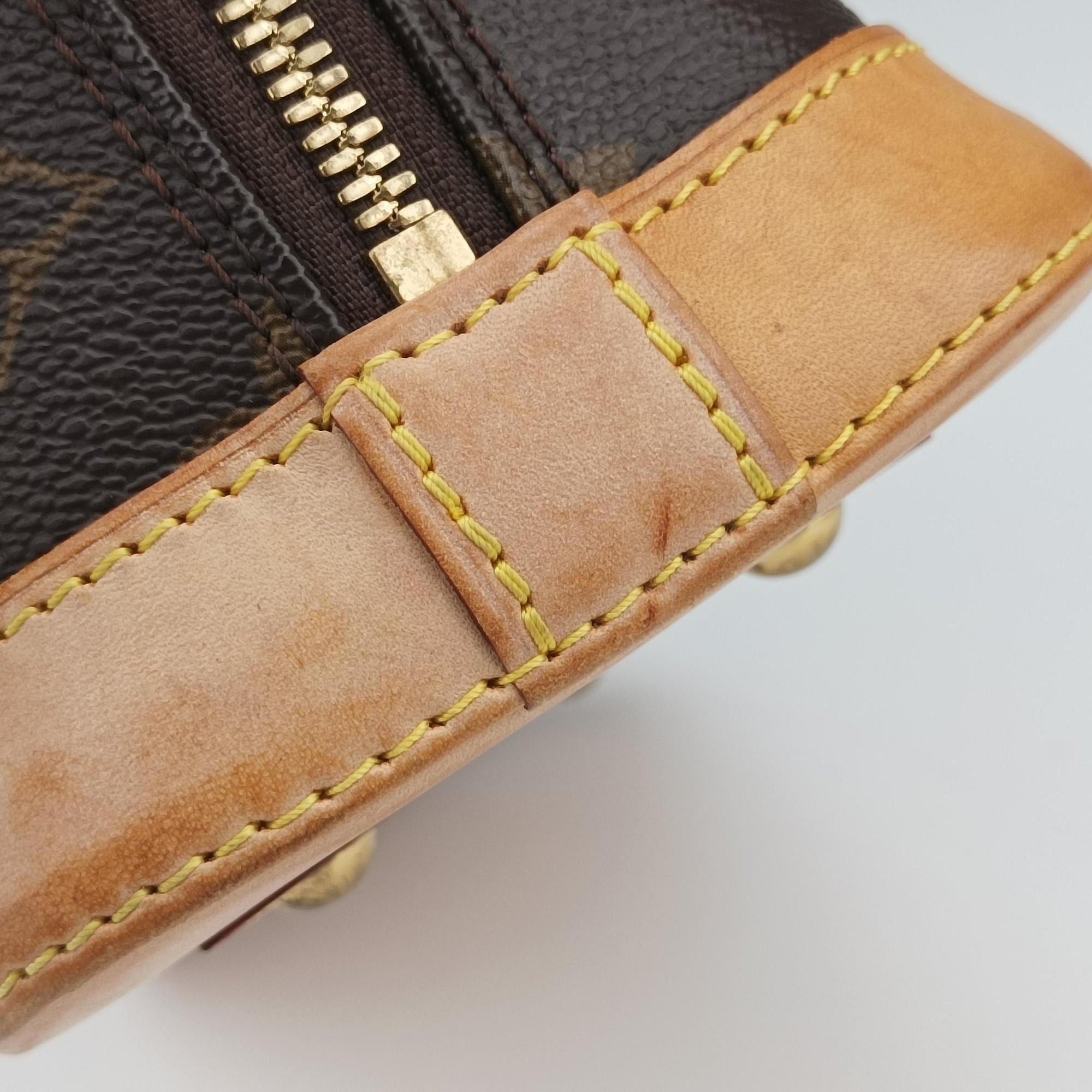Secondhand Louis Vuitton Alma BB　 Brown Monogram Canvas M53152 shoulderbag | stylenewstar