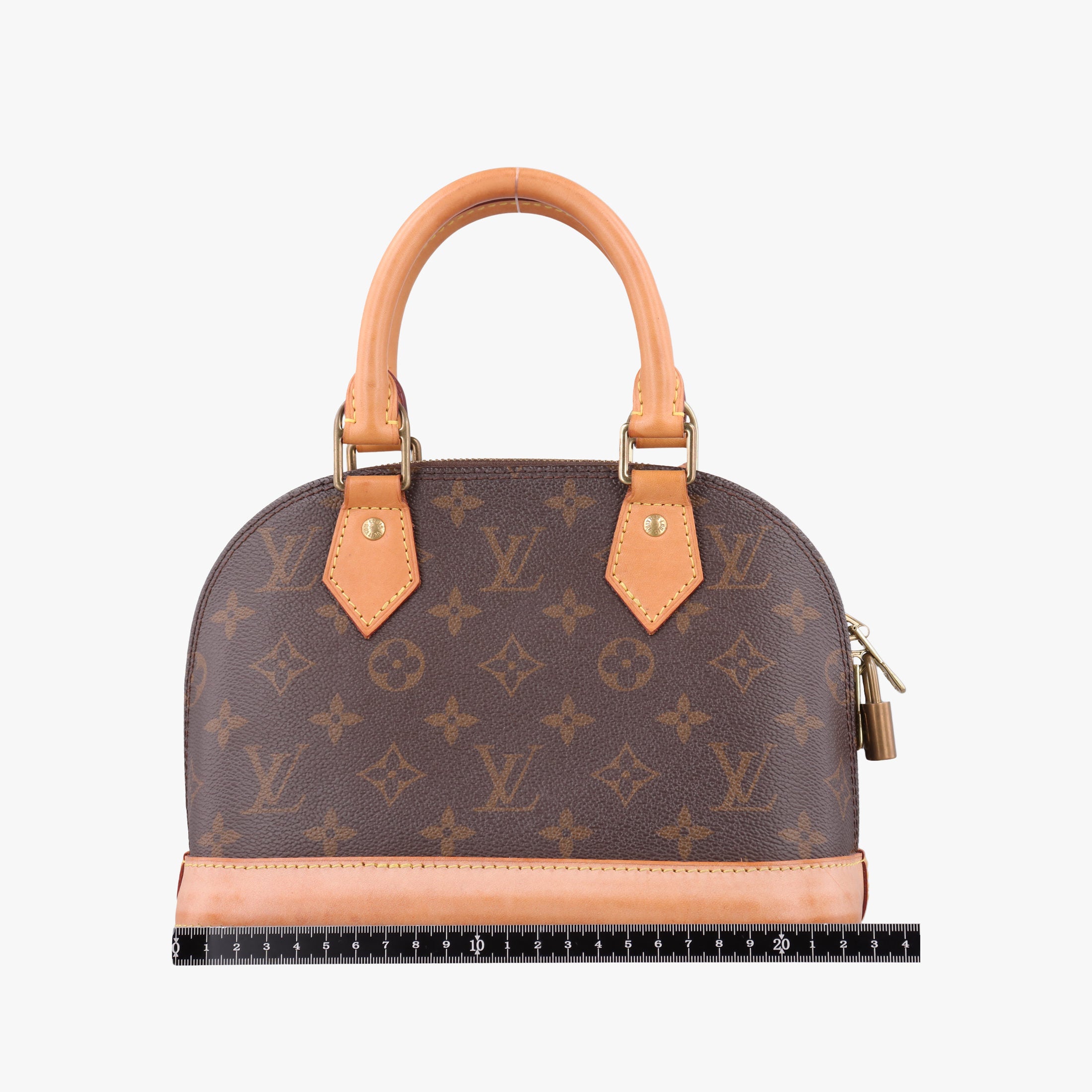 Secondhand Louis Vuitton Alma BB　 Brown Monogram Canvas M53152 shoulderbag | stylenewstar